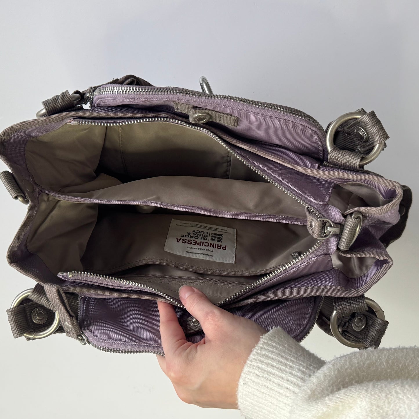 Purple George, Gina&Lucy bag