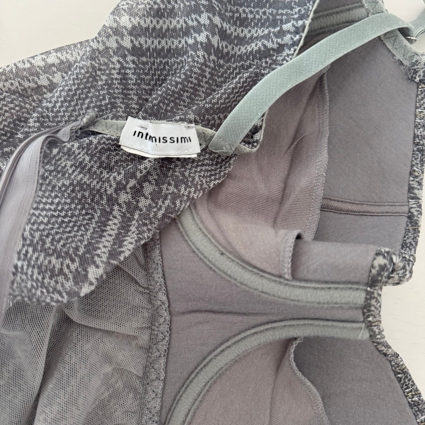 Grey Y2k corset (75B)