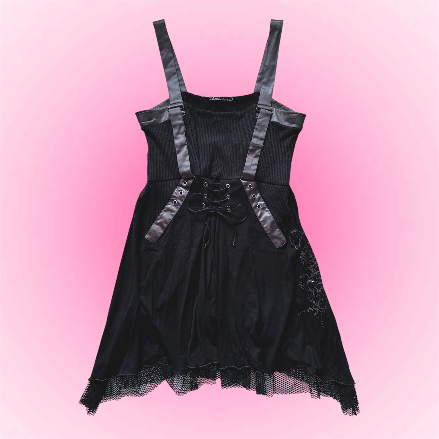 Black grunge vintage dress (M)