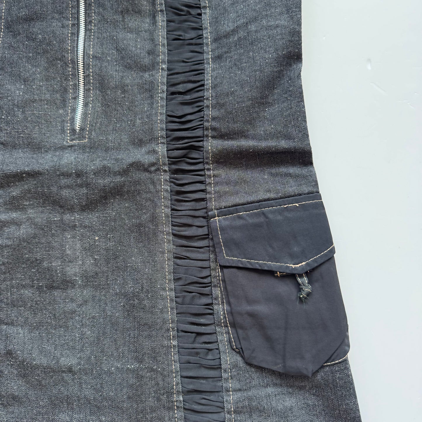 Denim Y2k Mini Dress (XS)