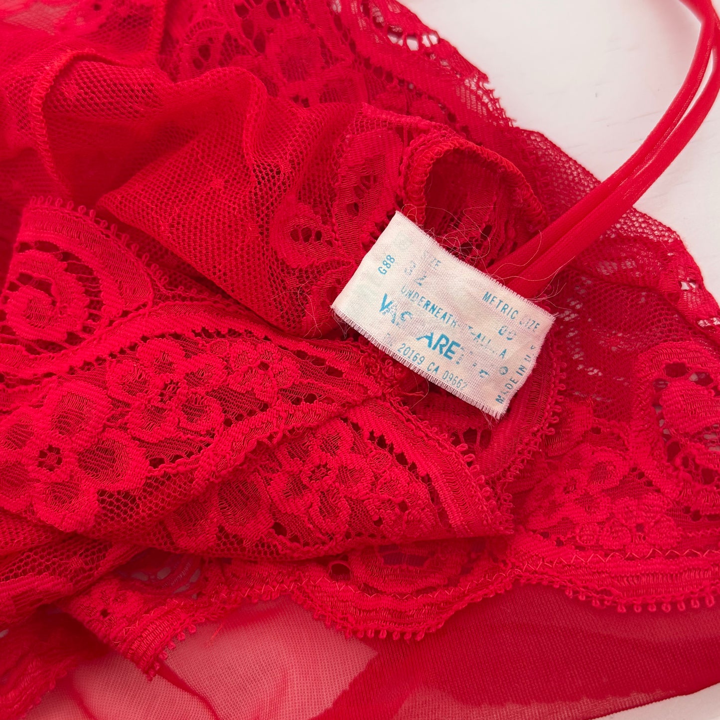 Red lace top (S)