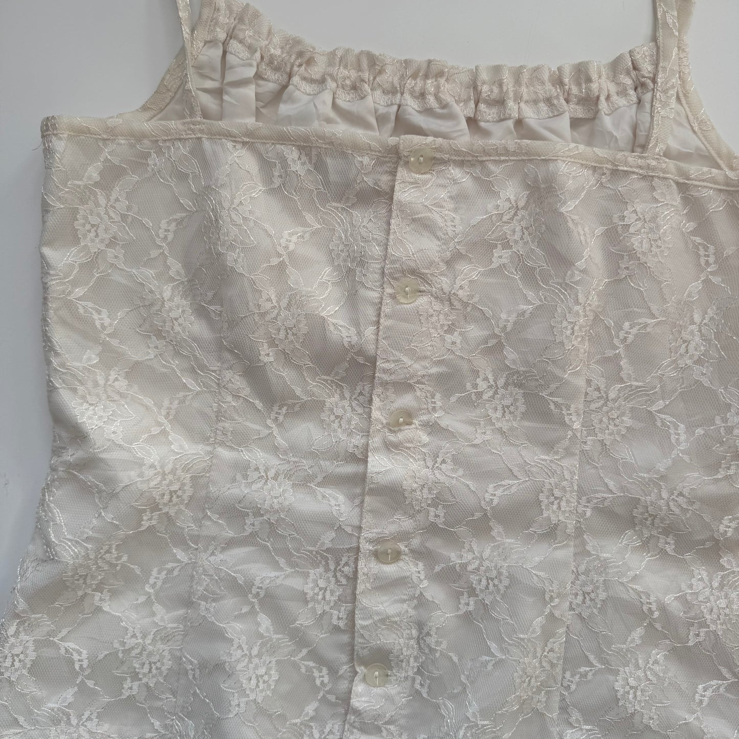 White lace milkmaid top (XS)