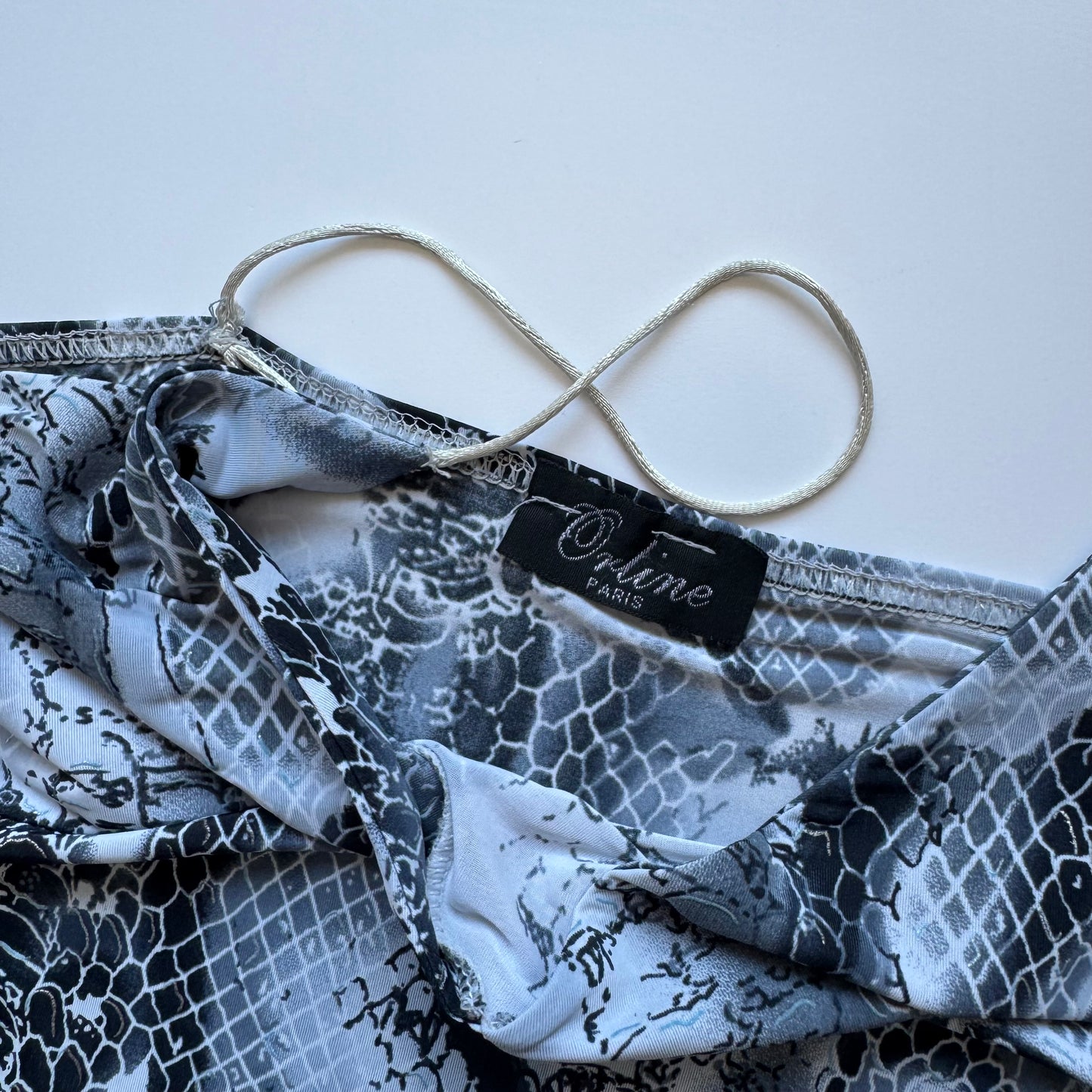Grey snake print dress (S)