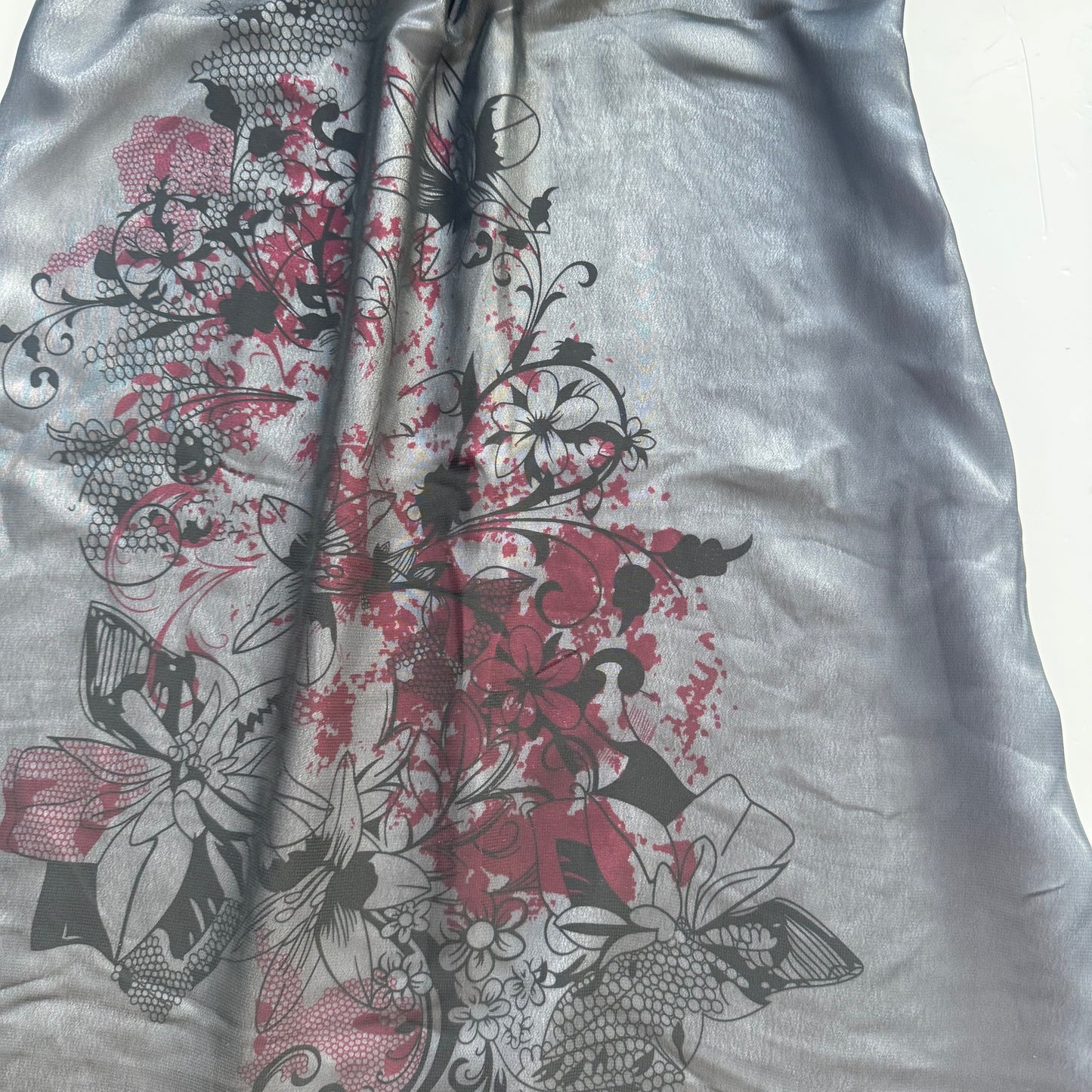Black Sheer Vintage Dress (M)