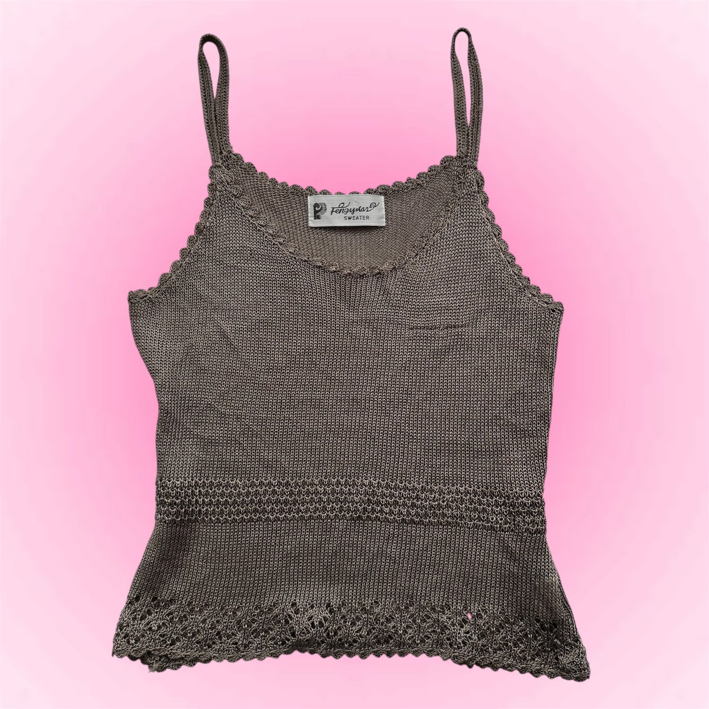 Knitted vintage top (S)
