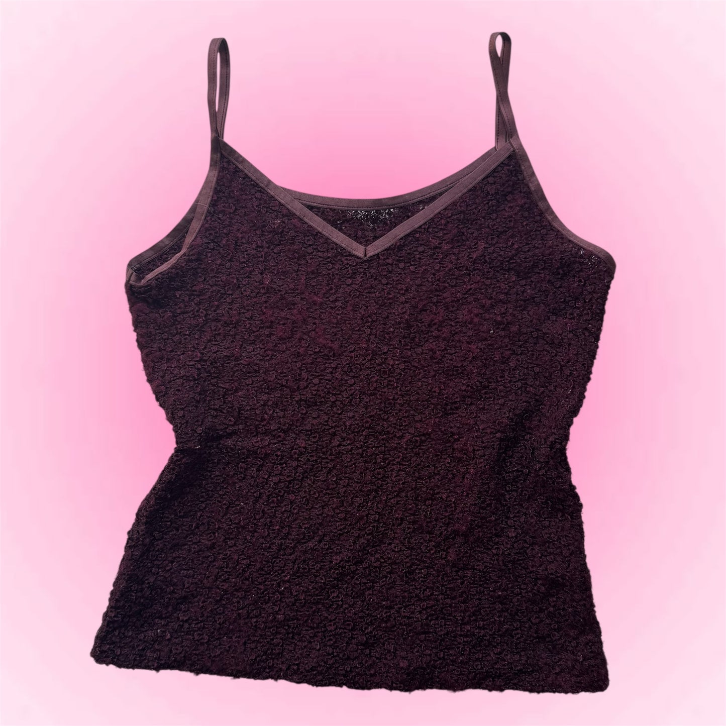 Burgundy Y2k top (M)