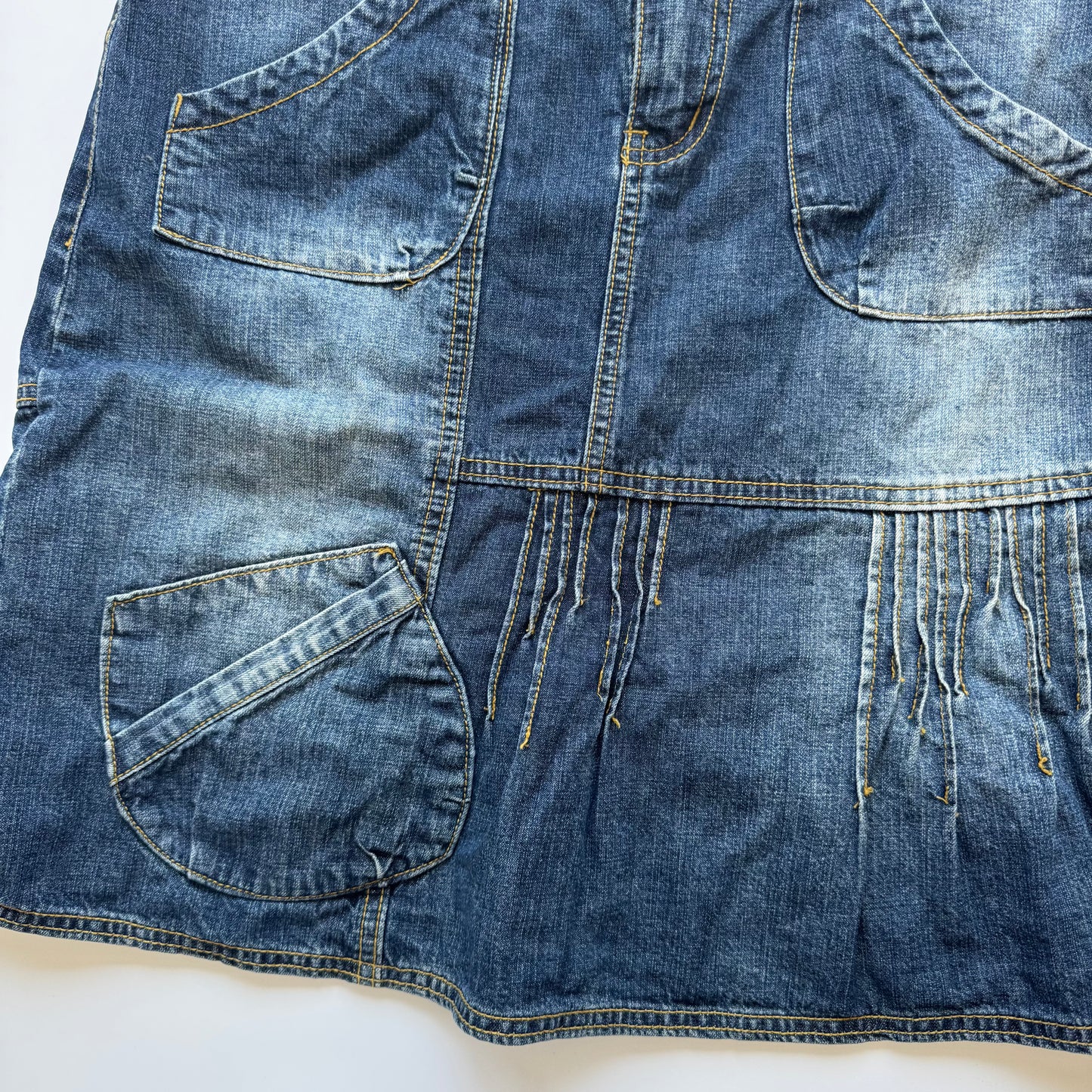 Denim Y2k midi skirt (M)