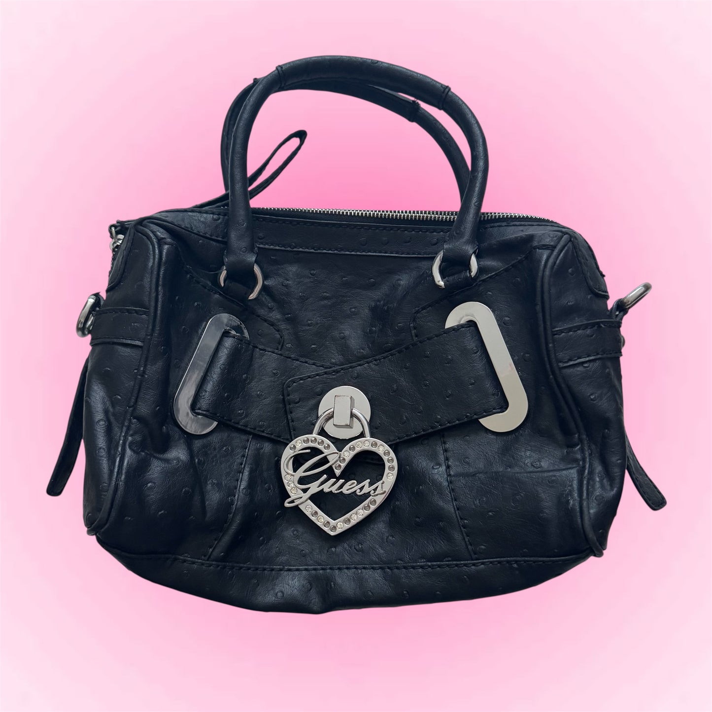 Black heart Guess bag