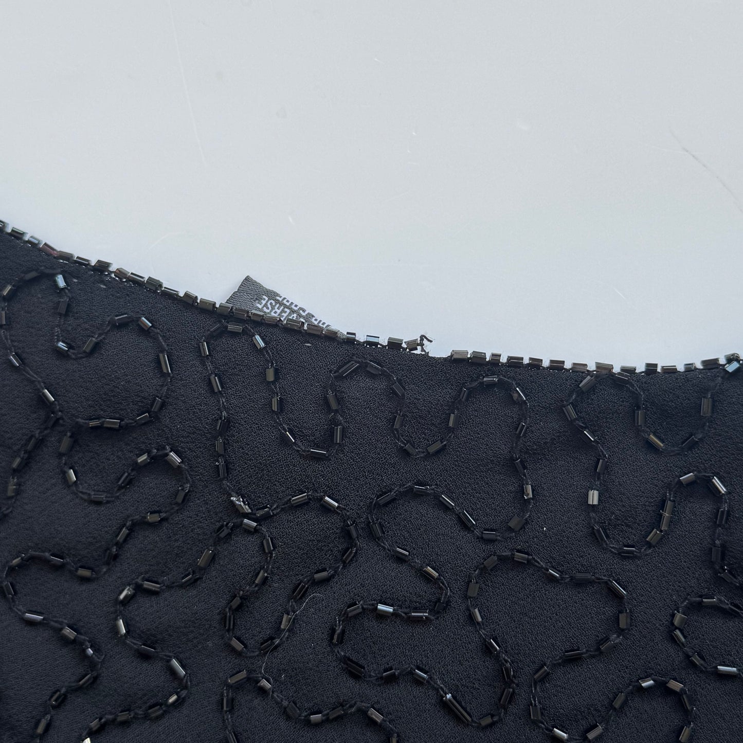 Black Beaded Longsleeve (L)