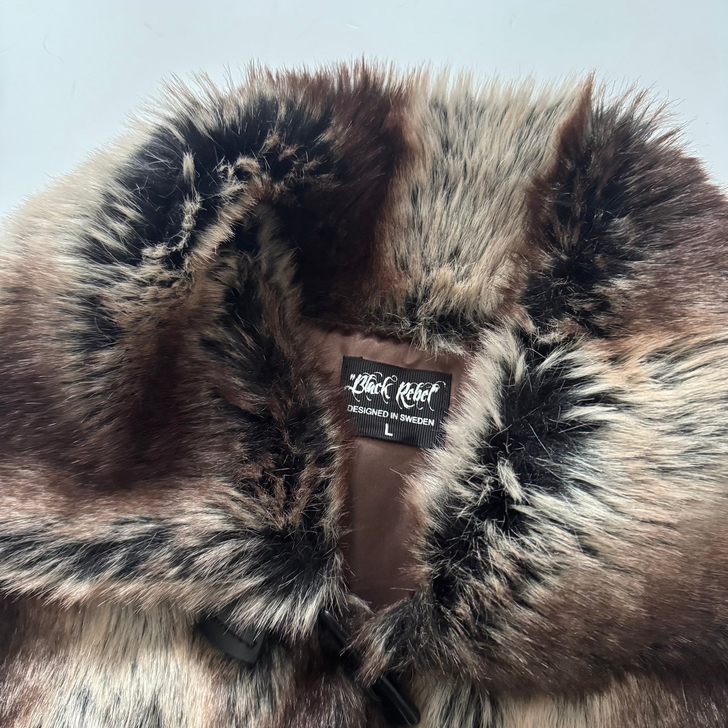 Brown Faux fur vest (S)