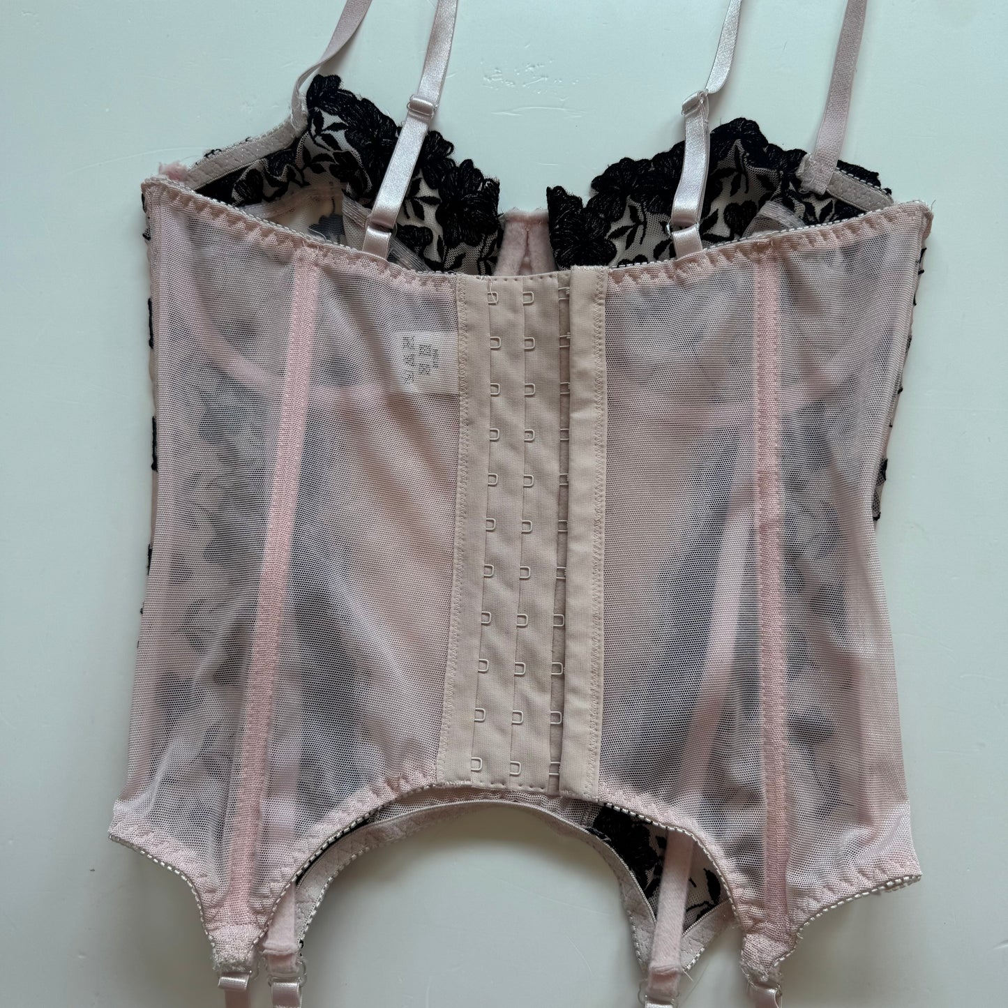 Pink Lace Bustier Corset (75C)