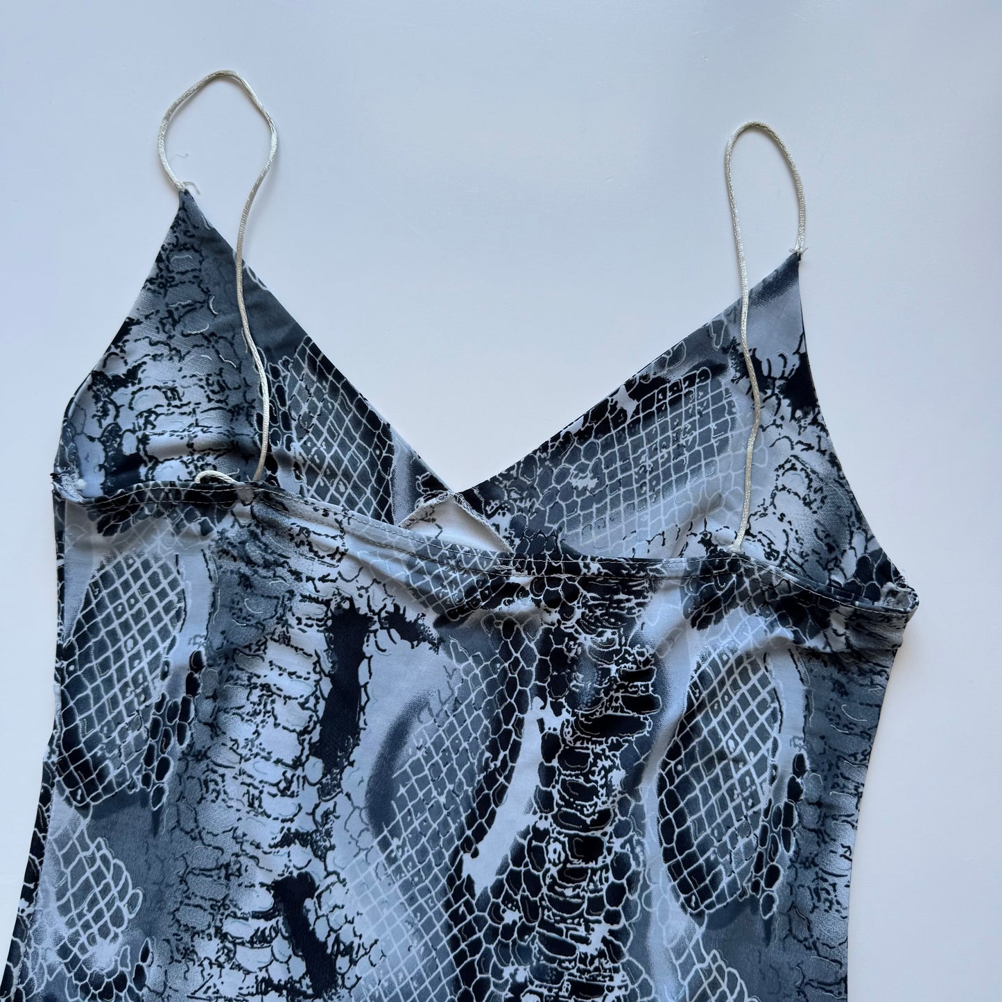 Grey snake print dress (S)