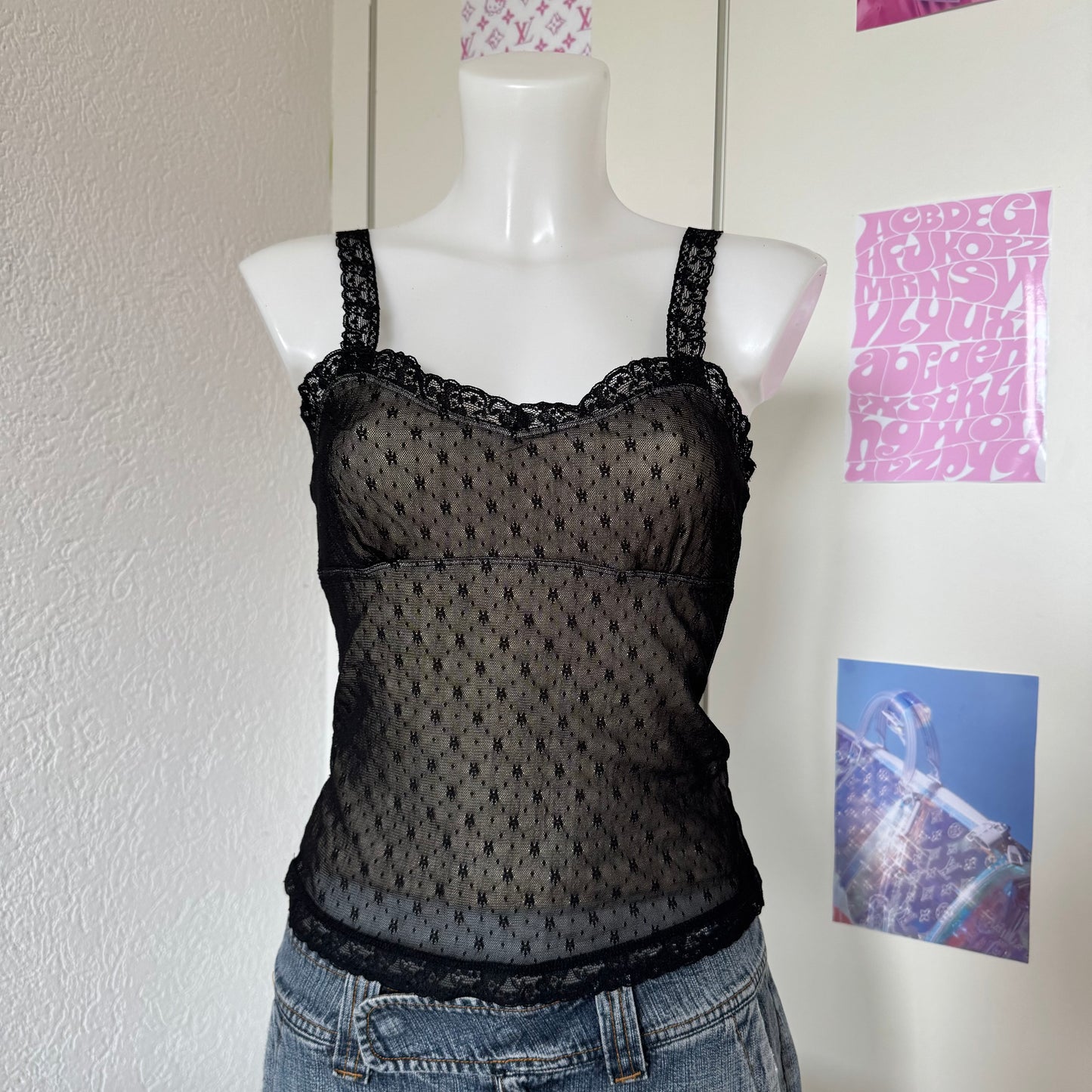 Black mesh Top (S)