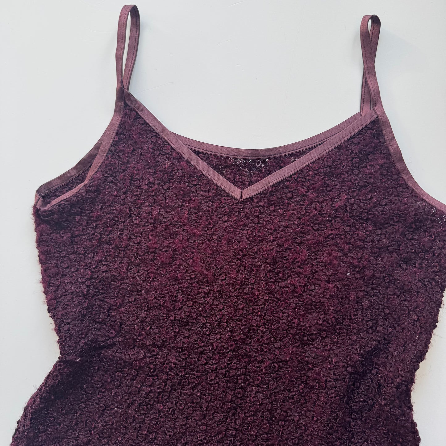 Burgundy Y2k top (M)