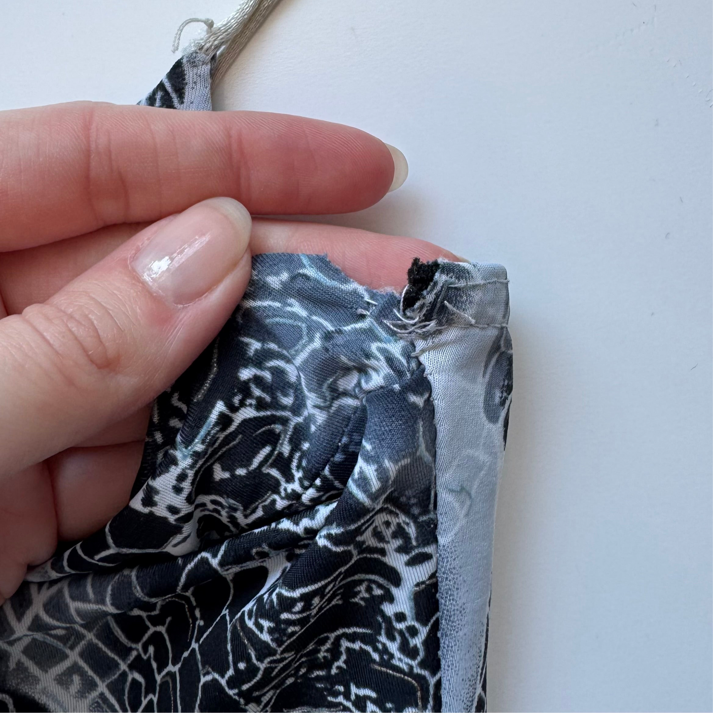 Grey snake print dress (S)
