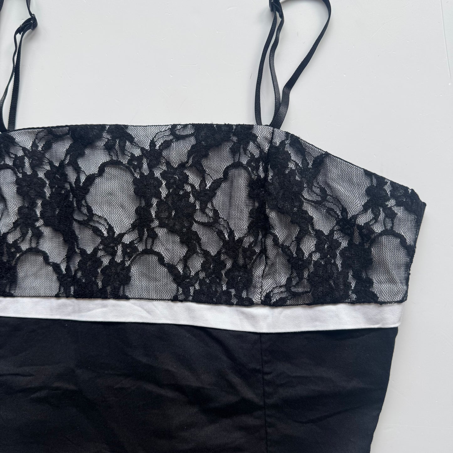Black Lace Y2K Top (XS/S)