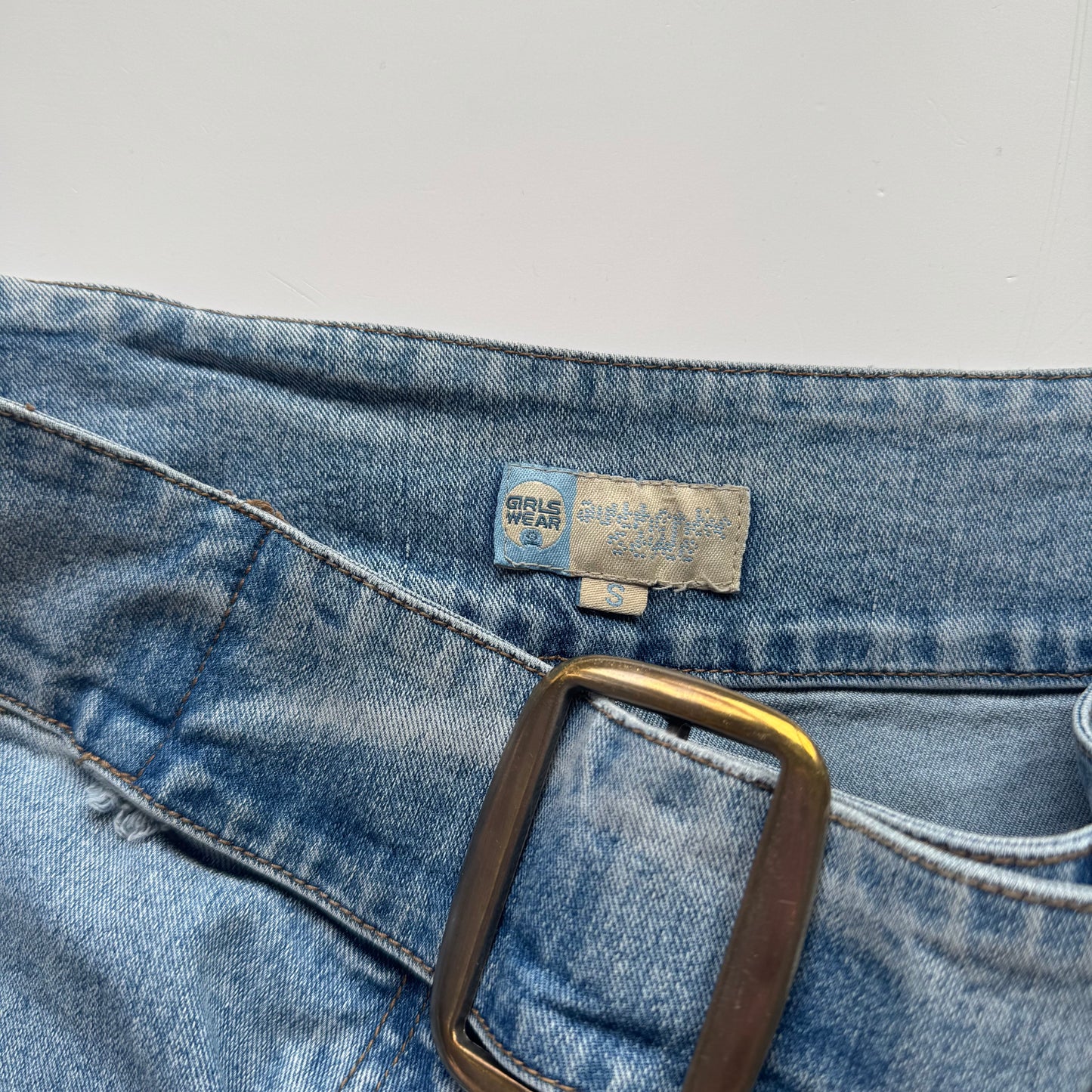 Flared Y2k belt jeans (S)