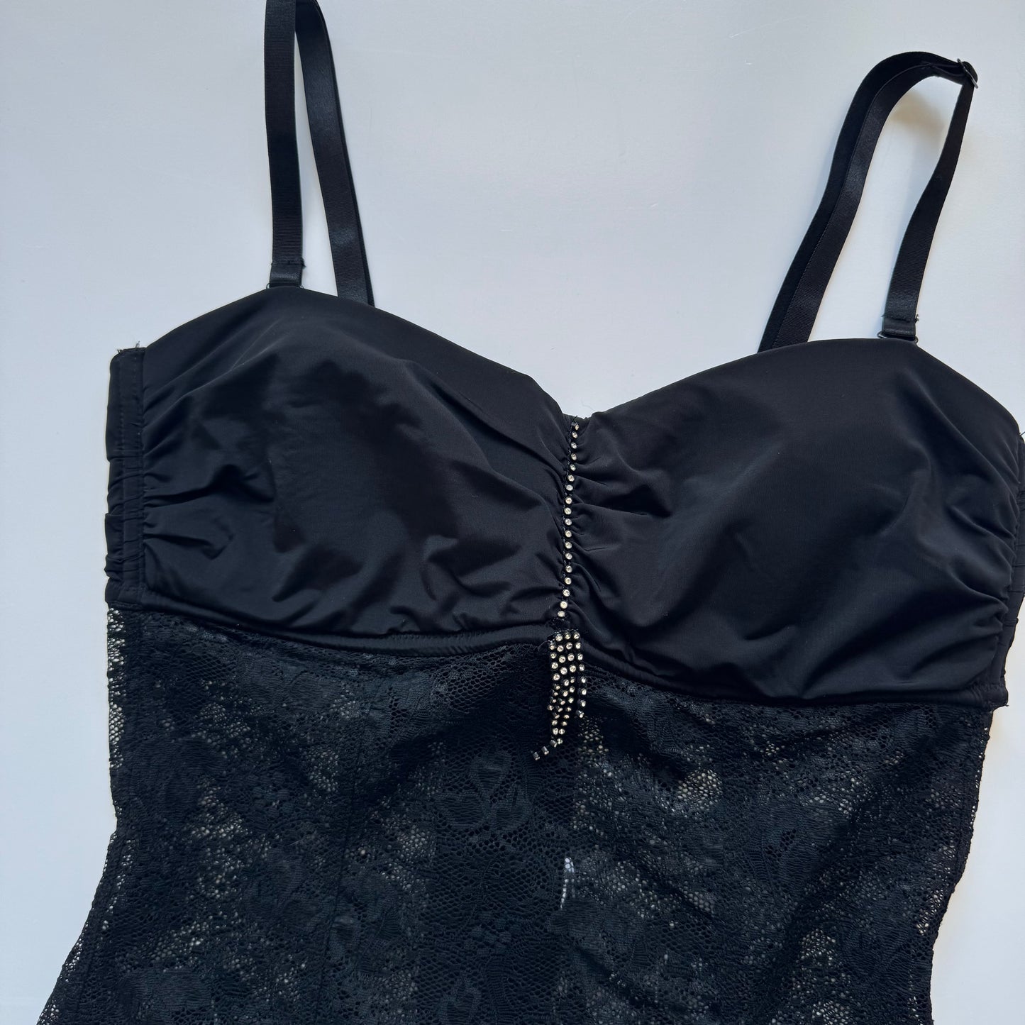 Black lace corset top (S)