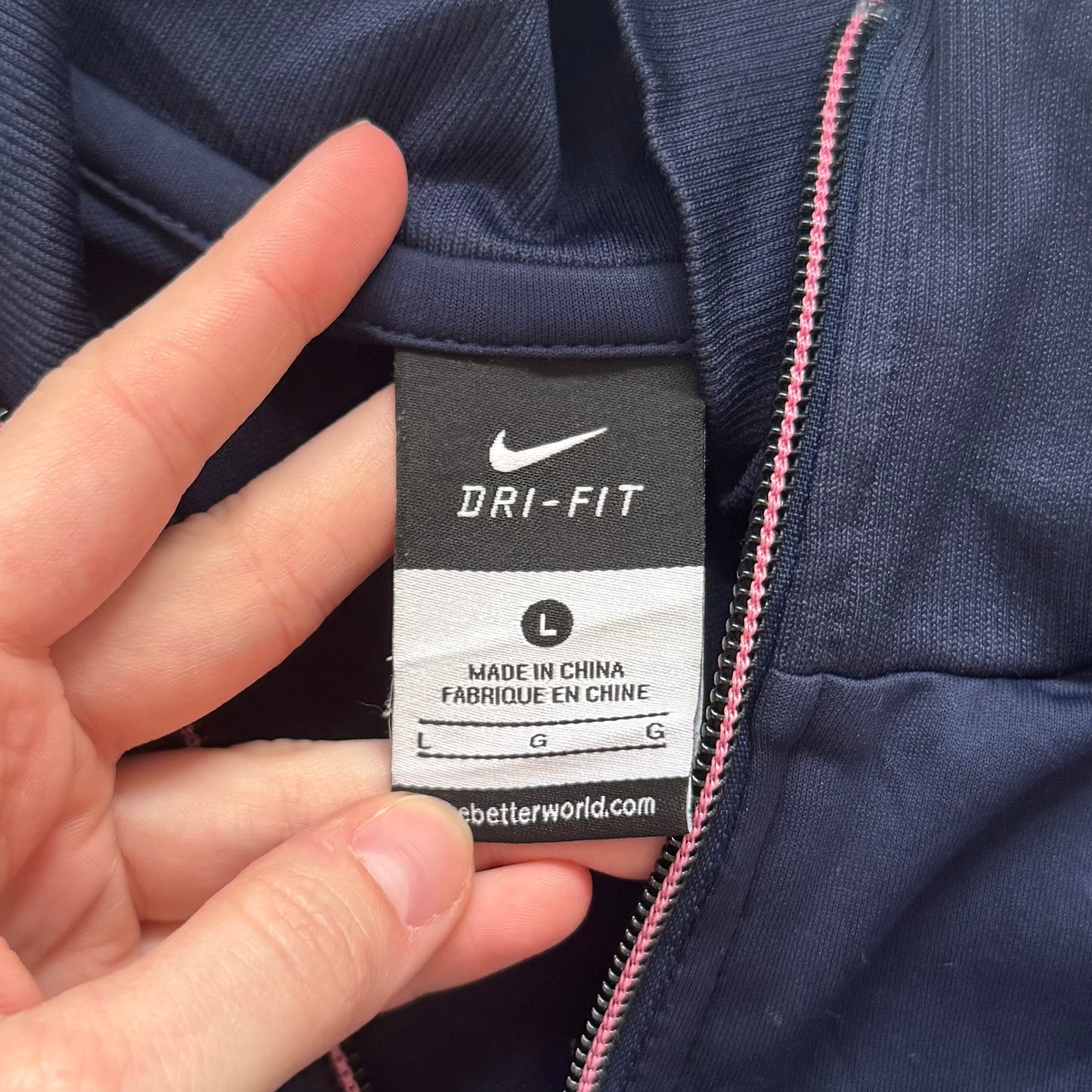 Blue/pink Nike sport jacket (M)
