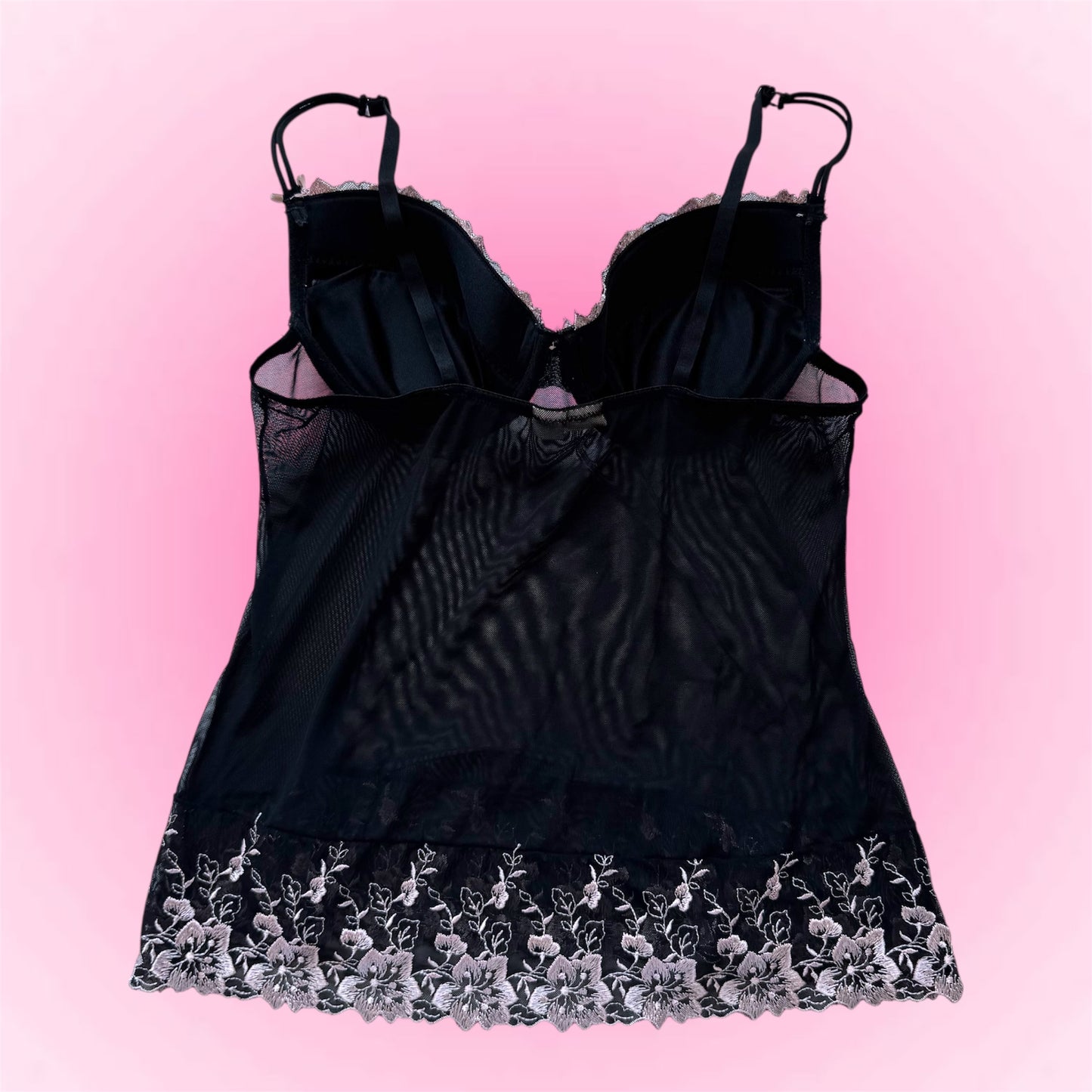 Black coquette corset top (80B)