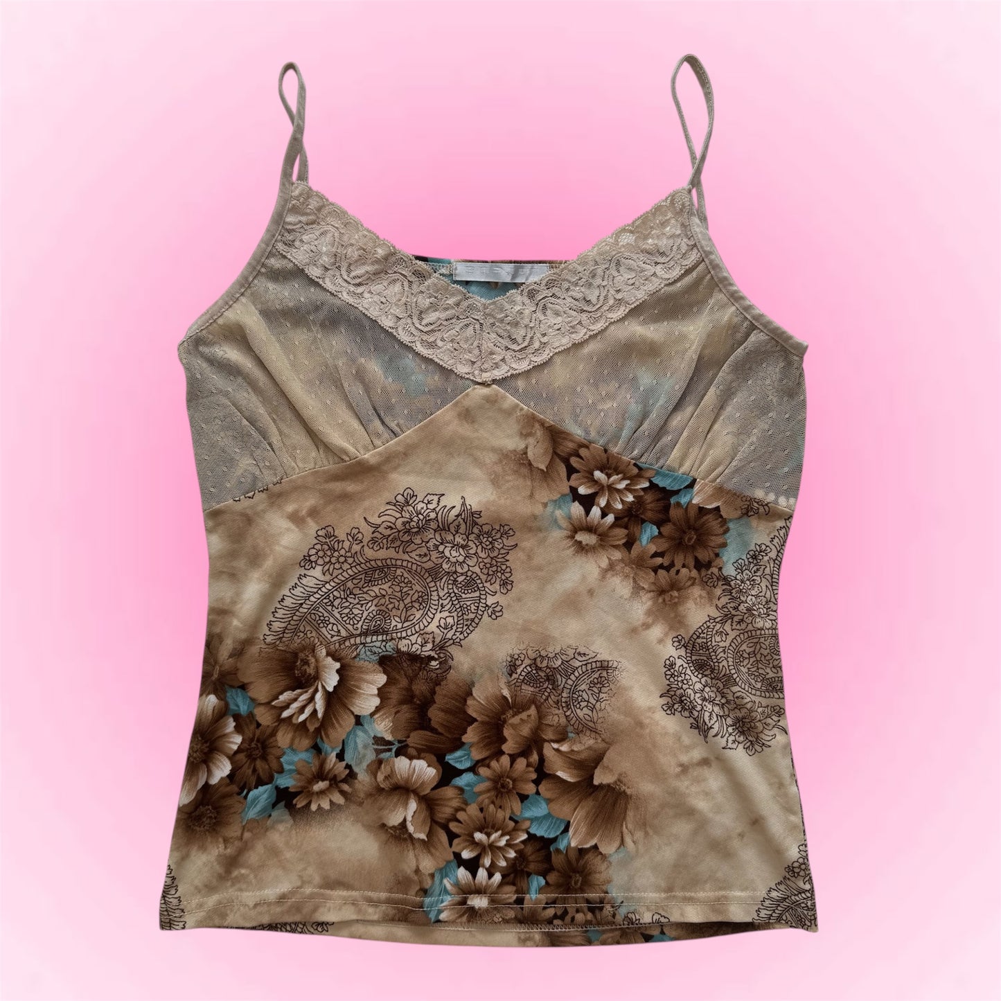 Vintage brown cami top (S)