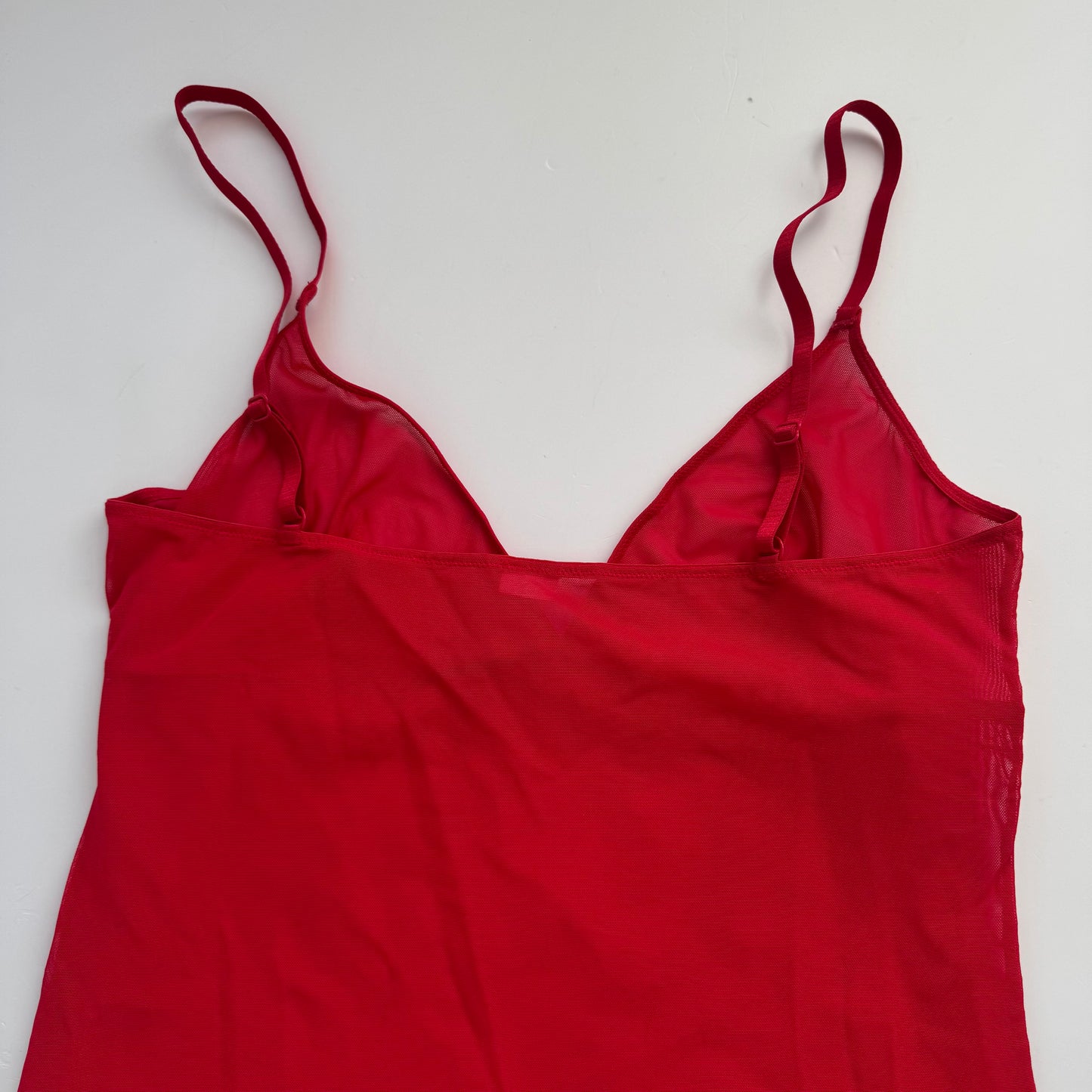 Red christmas cami top (M)