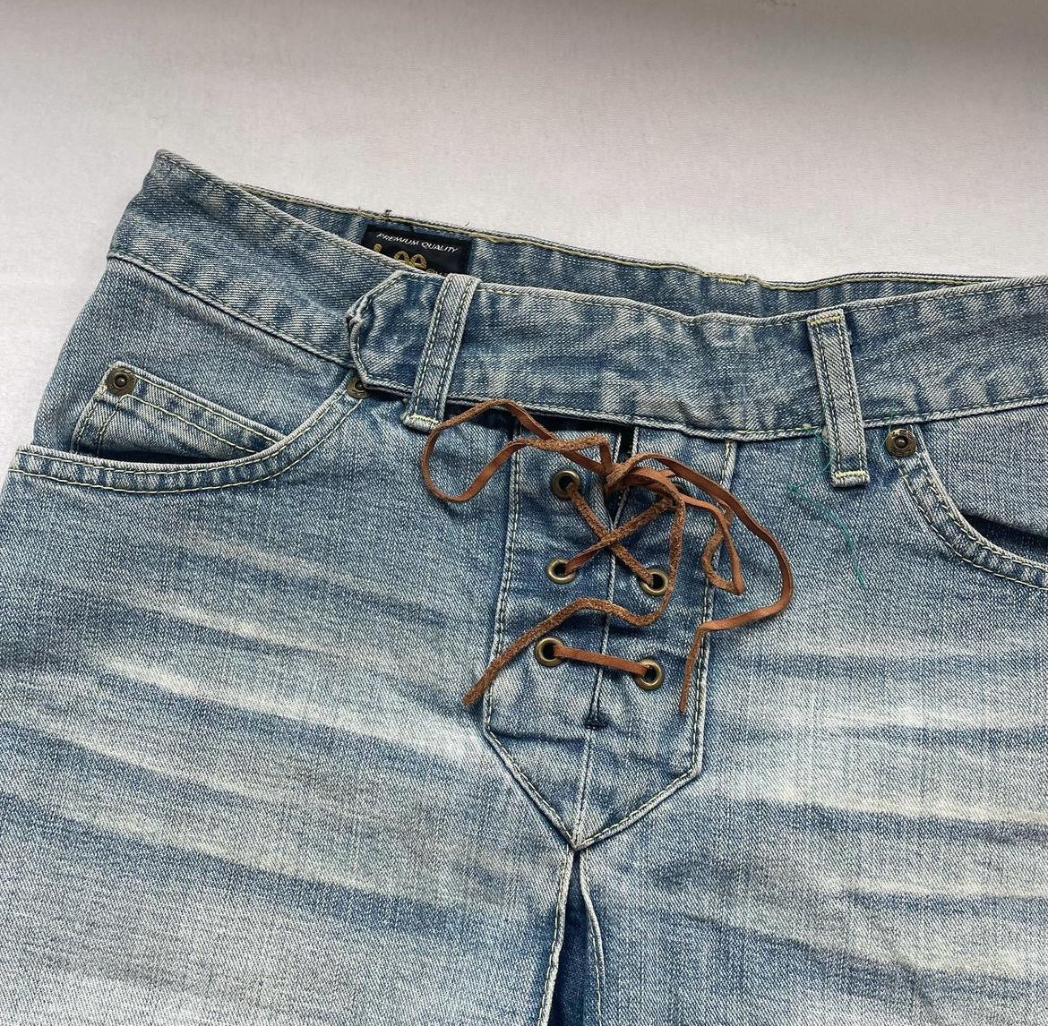 Vintage Jeans Midi Skirt (M)