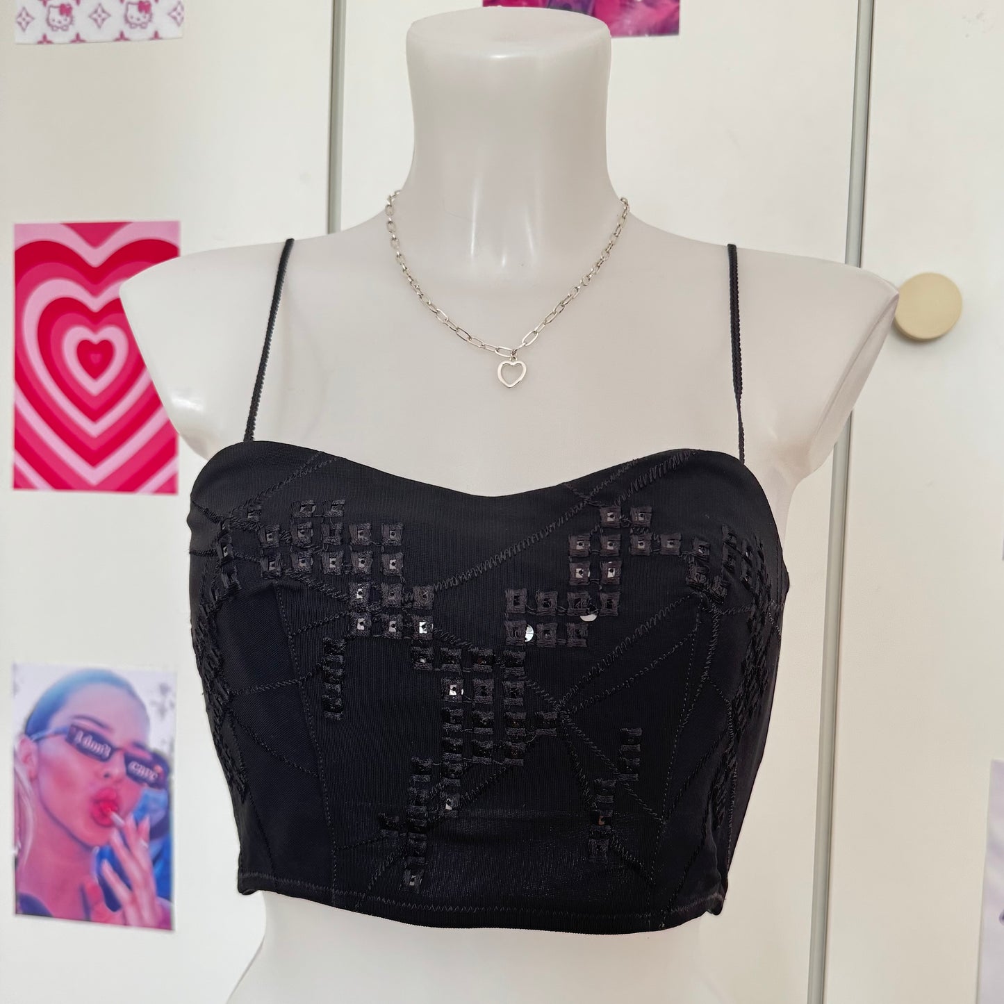 Cute bustier top (S) Deadstock