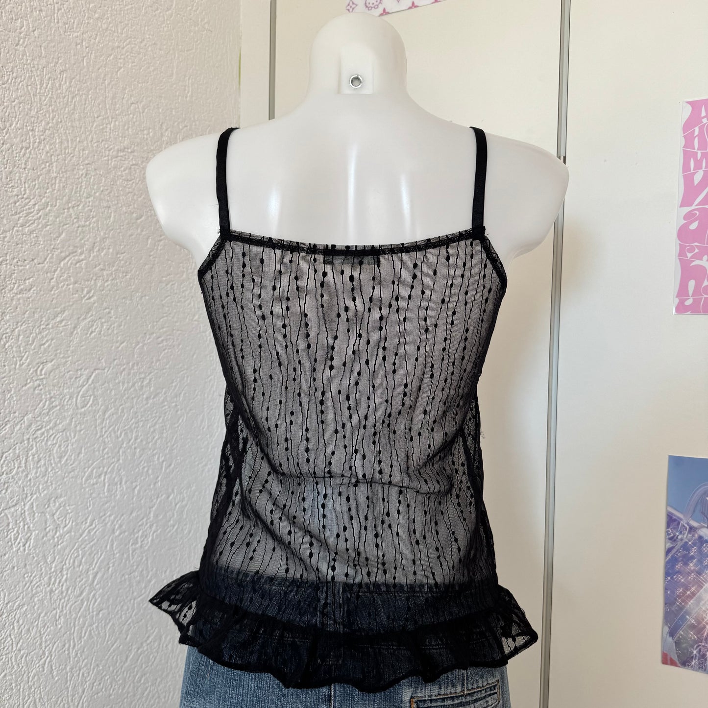 Black Y2K top (M)