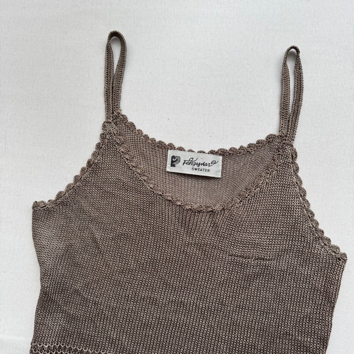 Knitted vintage top (S)