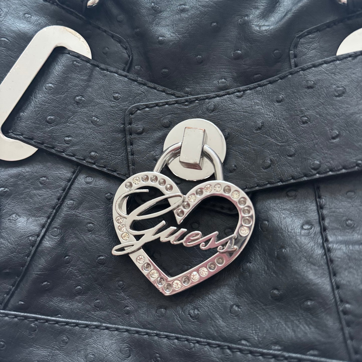 Black heart Guess bag