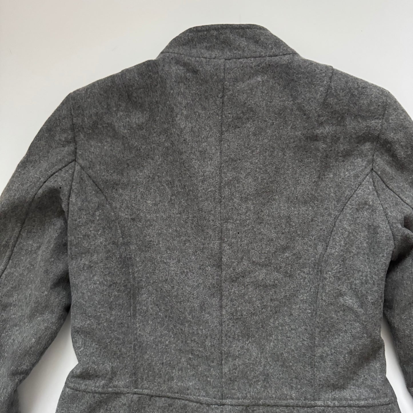 Grey Tailored Wool Coat (S)