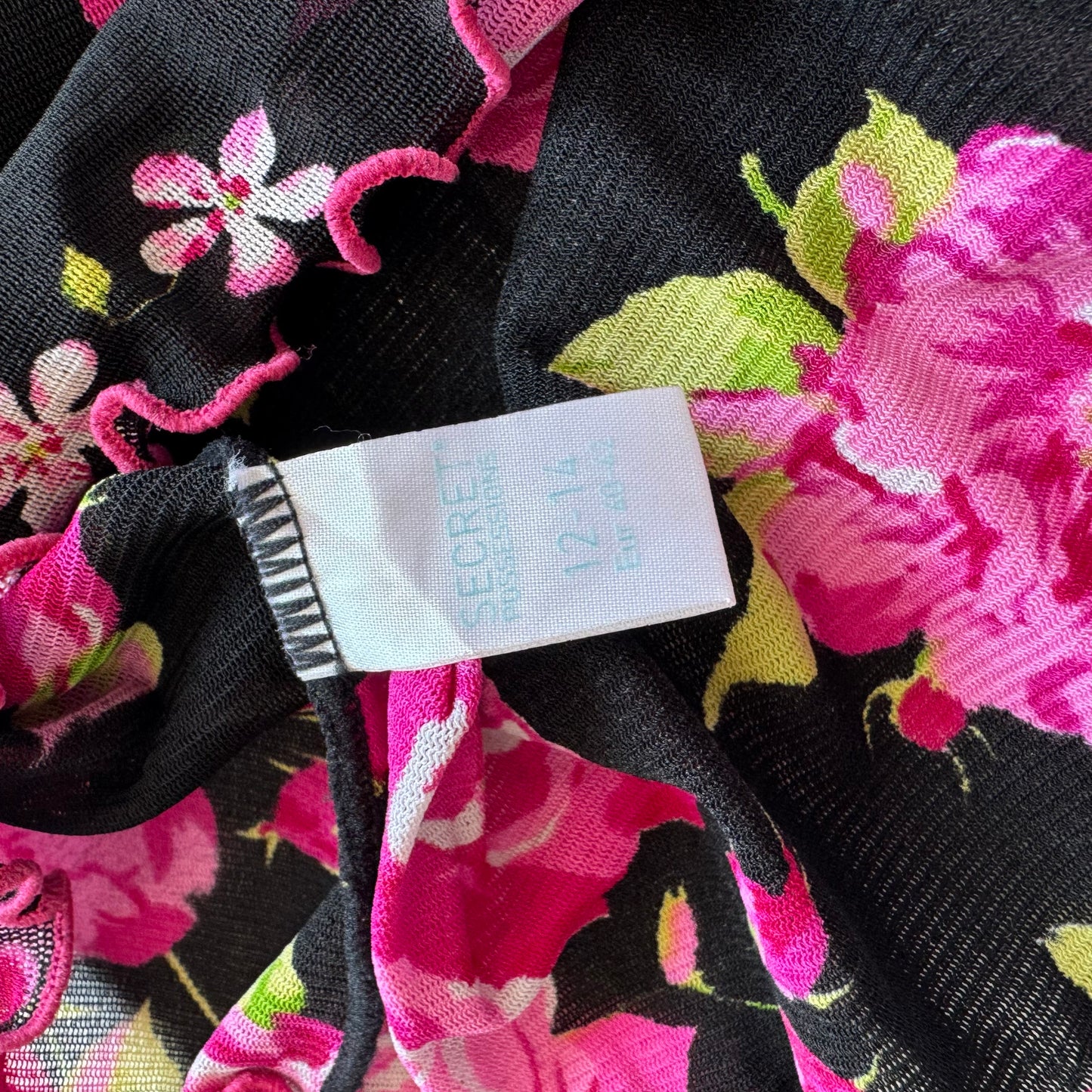 Y2k flower mesh top (S)