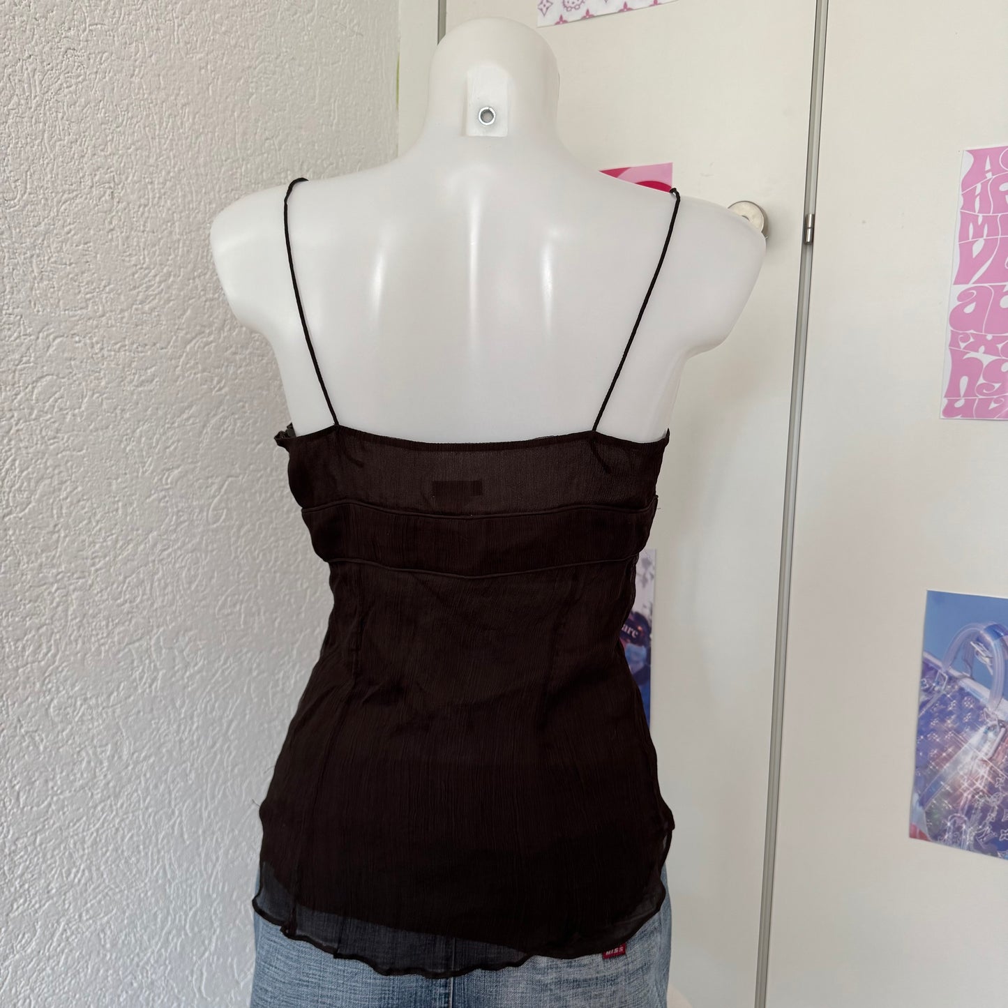 Brown cami top (S)