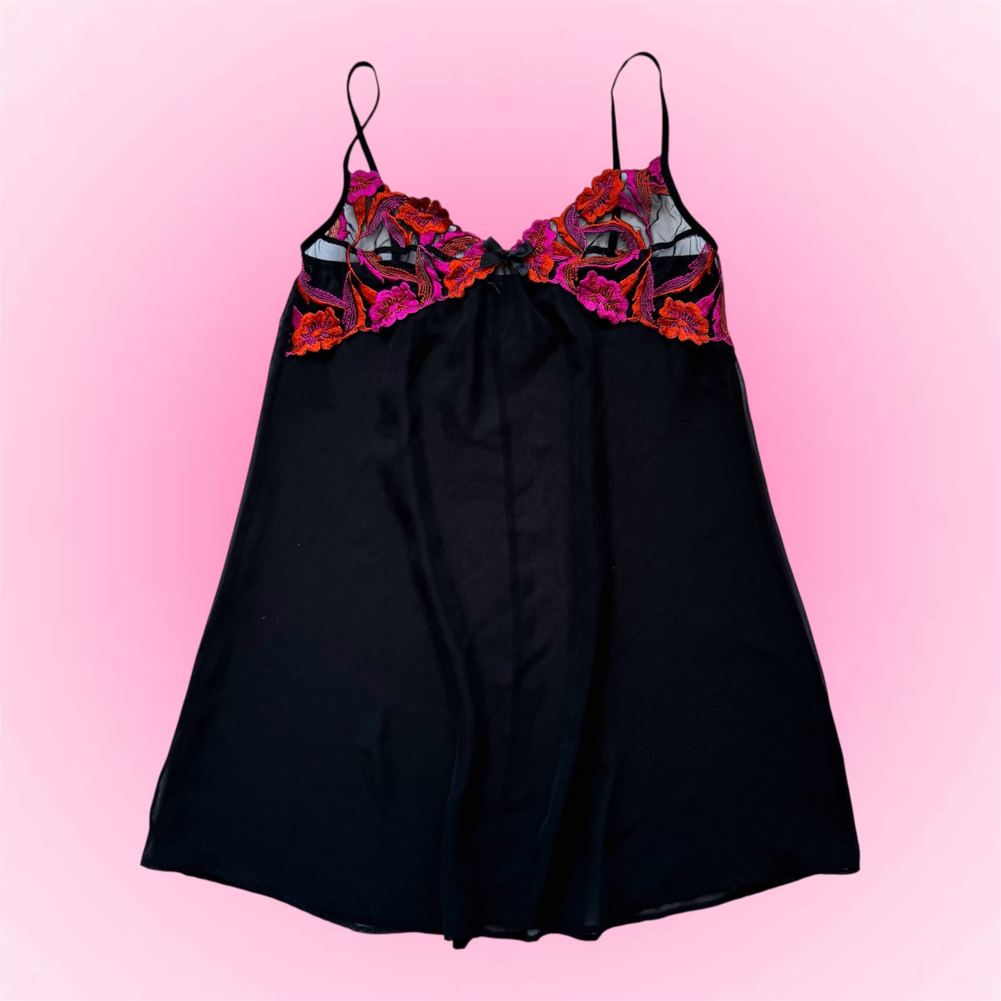 Black Y2k slip dress (S/M)