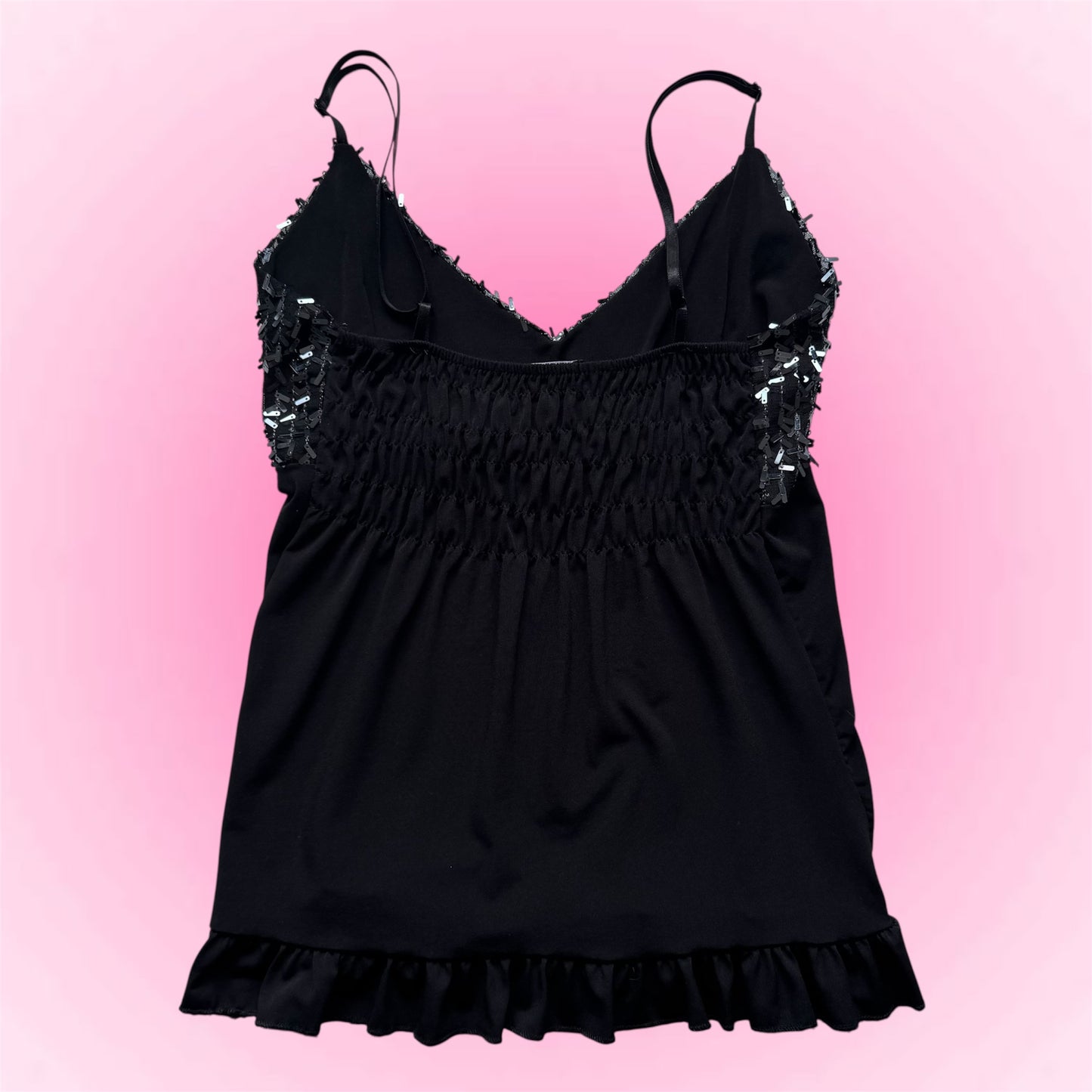Y2k sequin Cami Top (S)