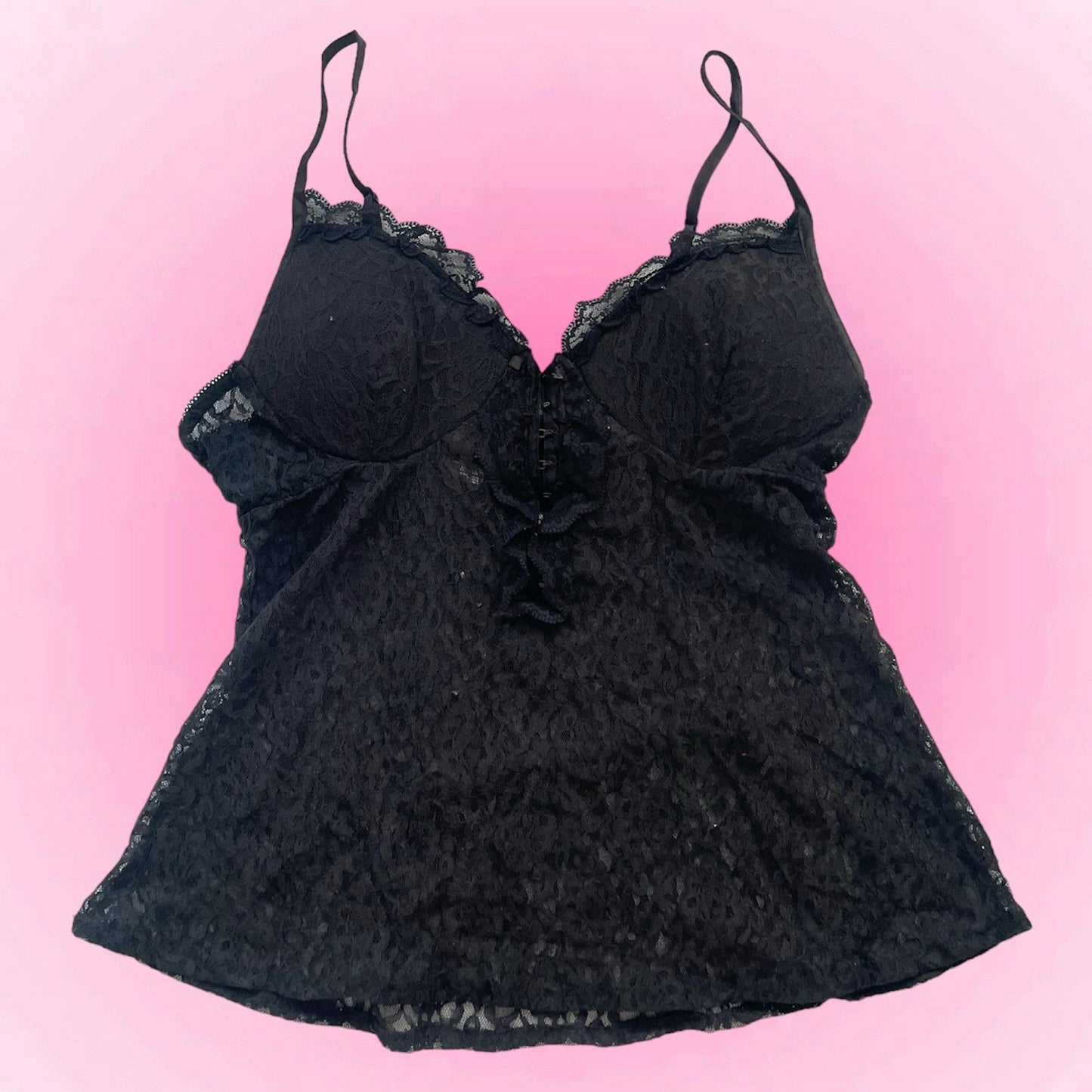 Black lace corset Top (M)