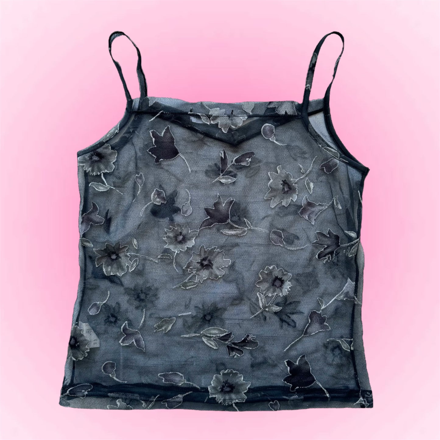 Grunge mesh flower top (M)