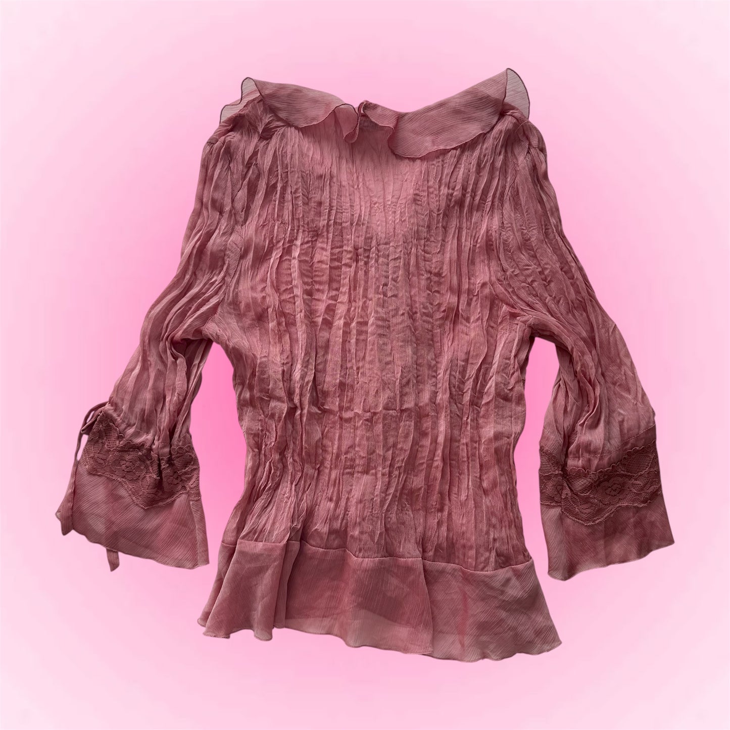 Pink Y2k longsleeve (L)