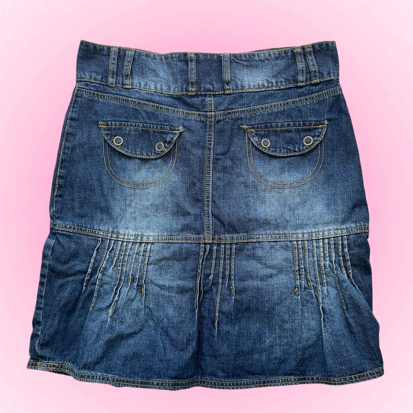 Denim Y2k midi skirt (M)