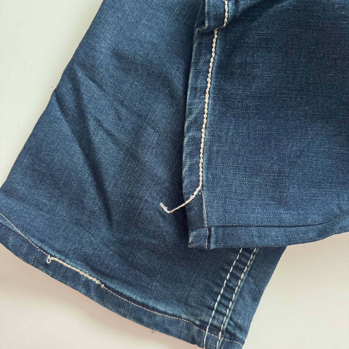 Dark Blue Embroidered Jeans (S/M)
