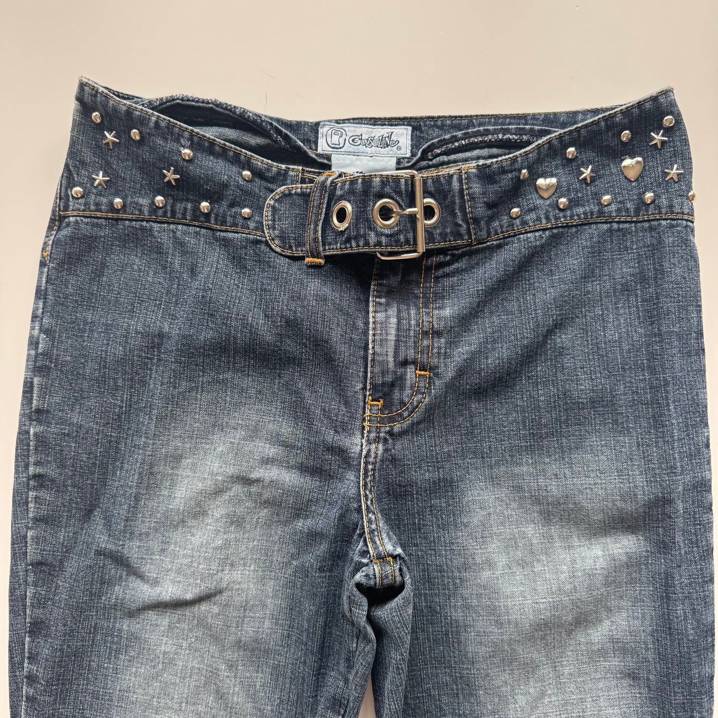 Vintage Y2K belt jeans (S)