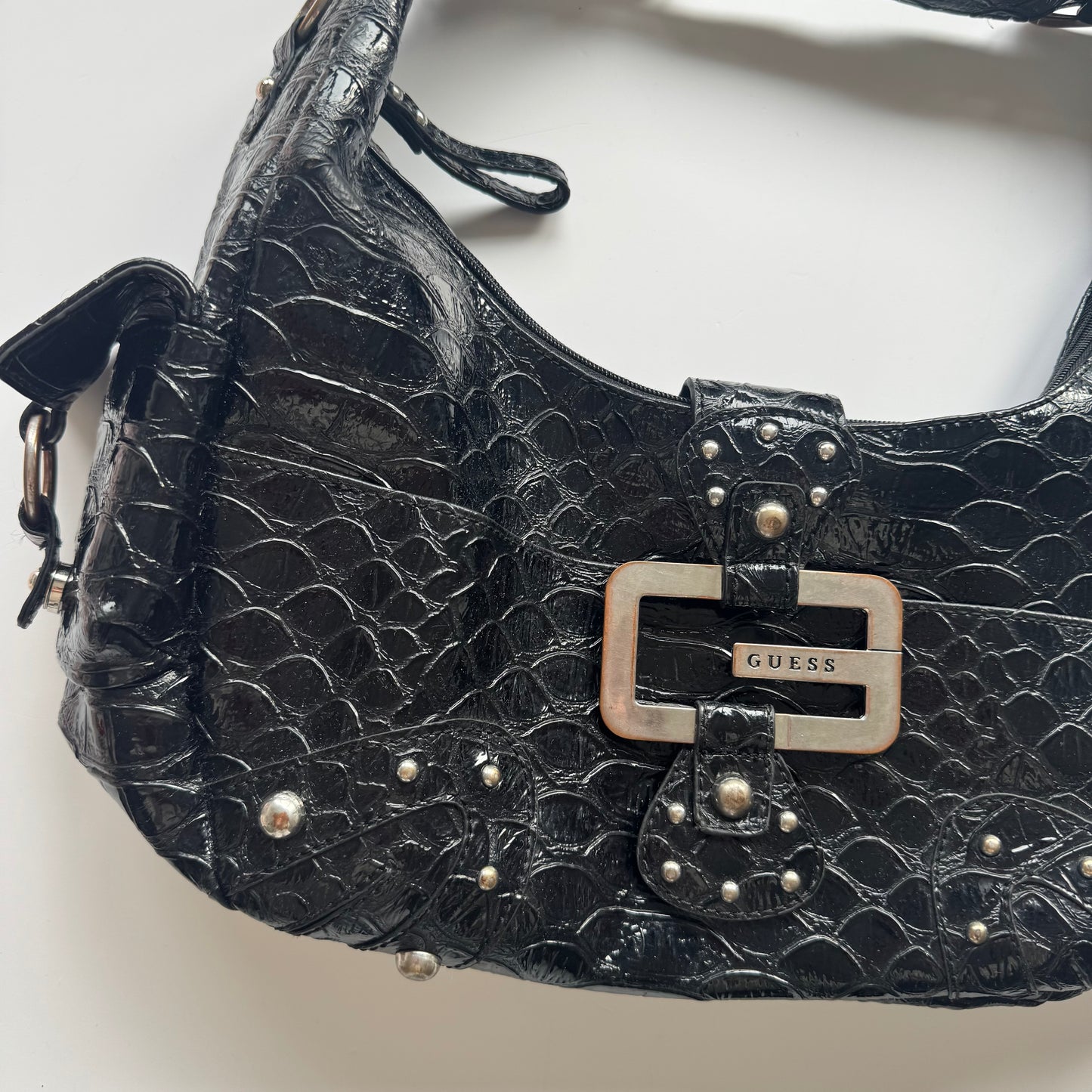 Black Y2K Guess shoulder bag
