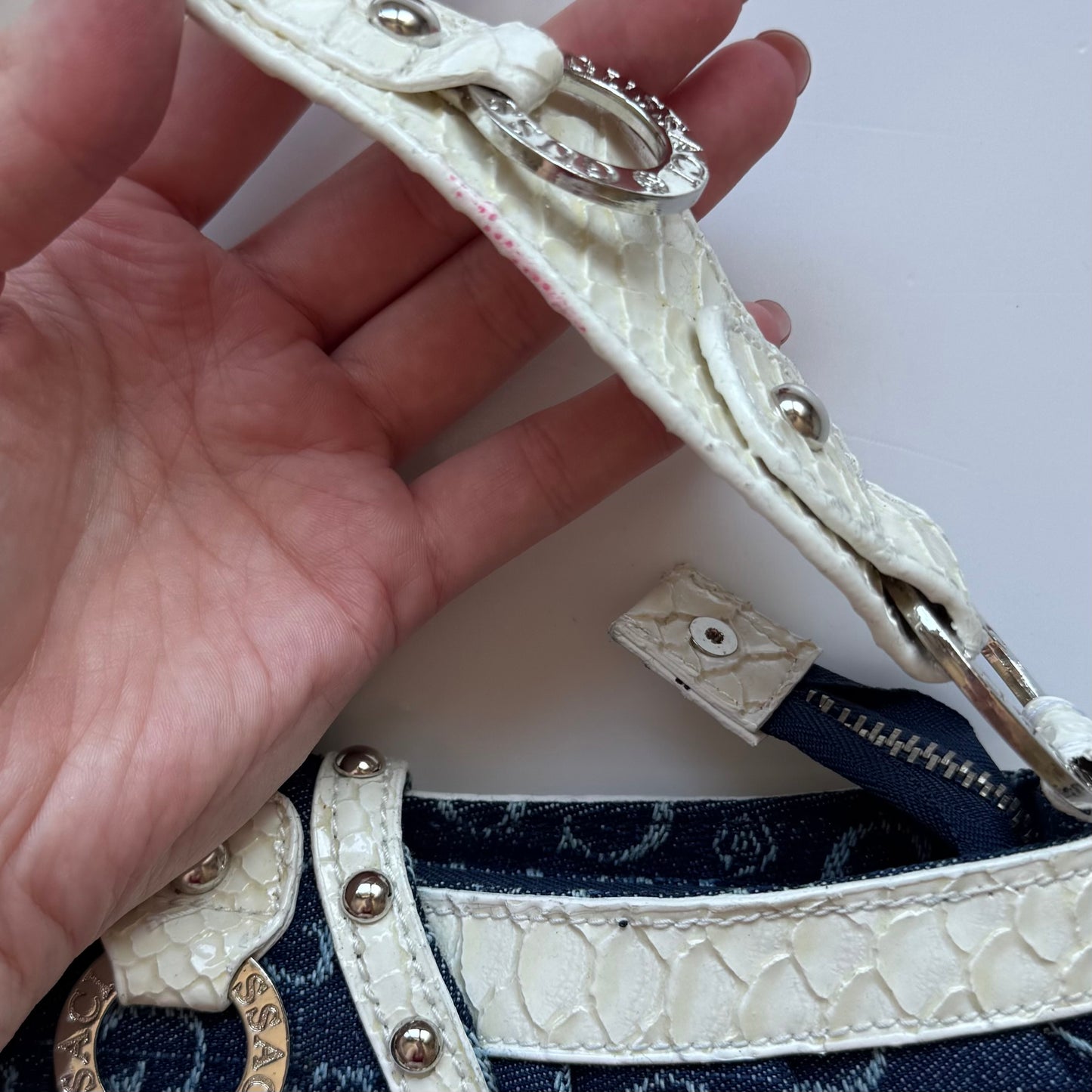 Gussaci Denim Shoulder Bag | New with tags