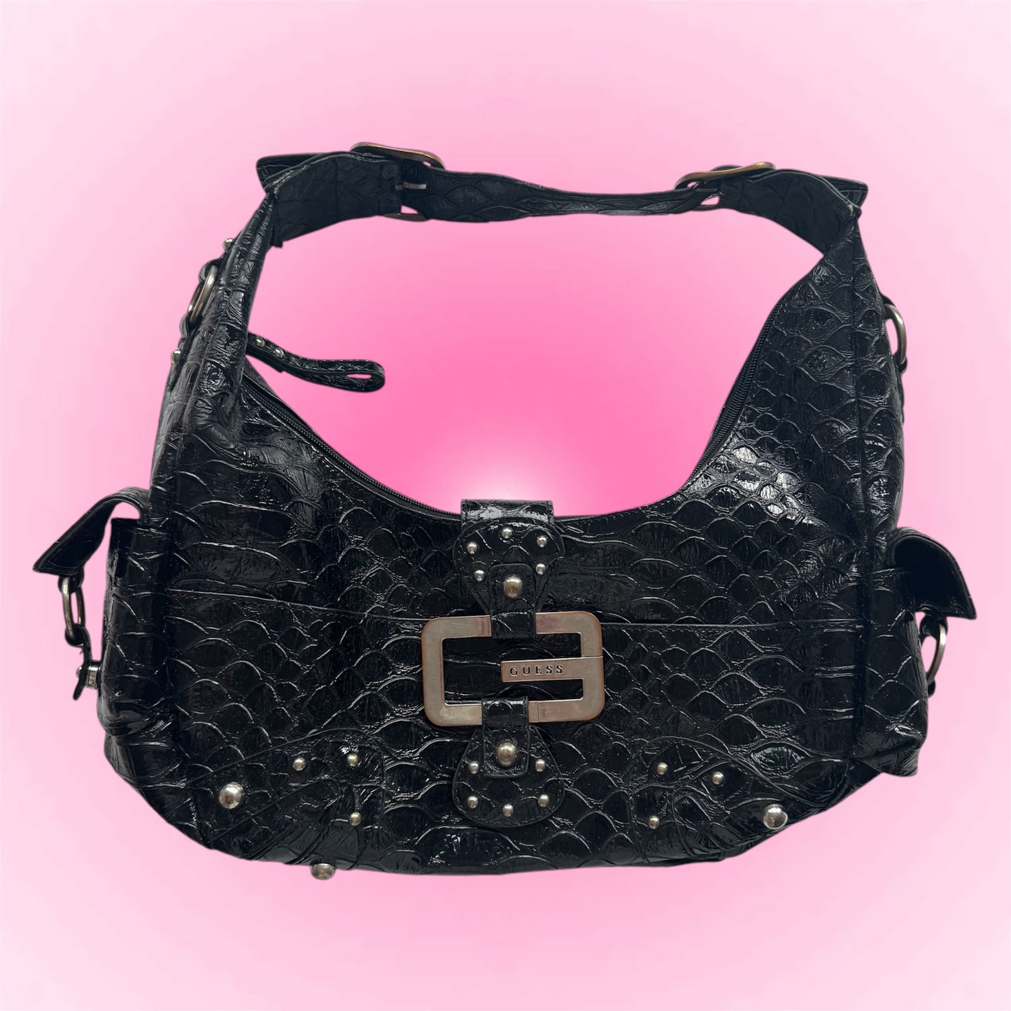 Black Y2K Guess shoulder bag