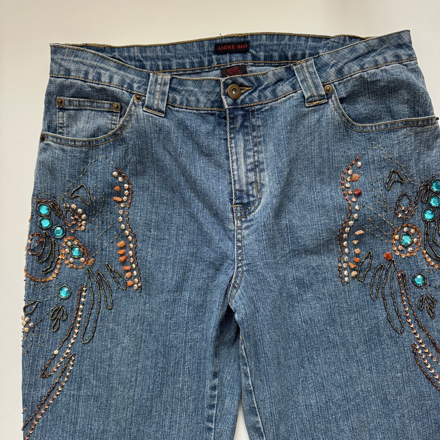 Beaded Y2k Jeans (L)