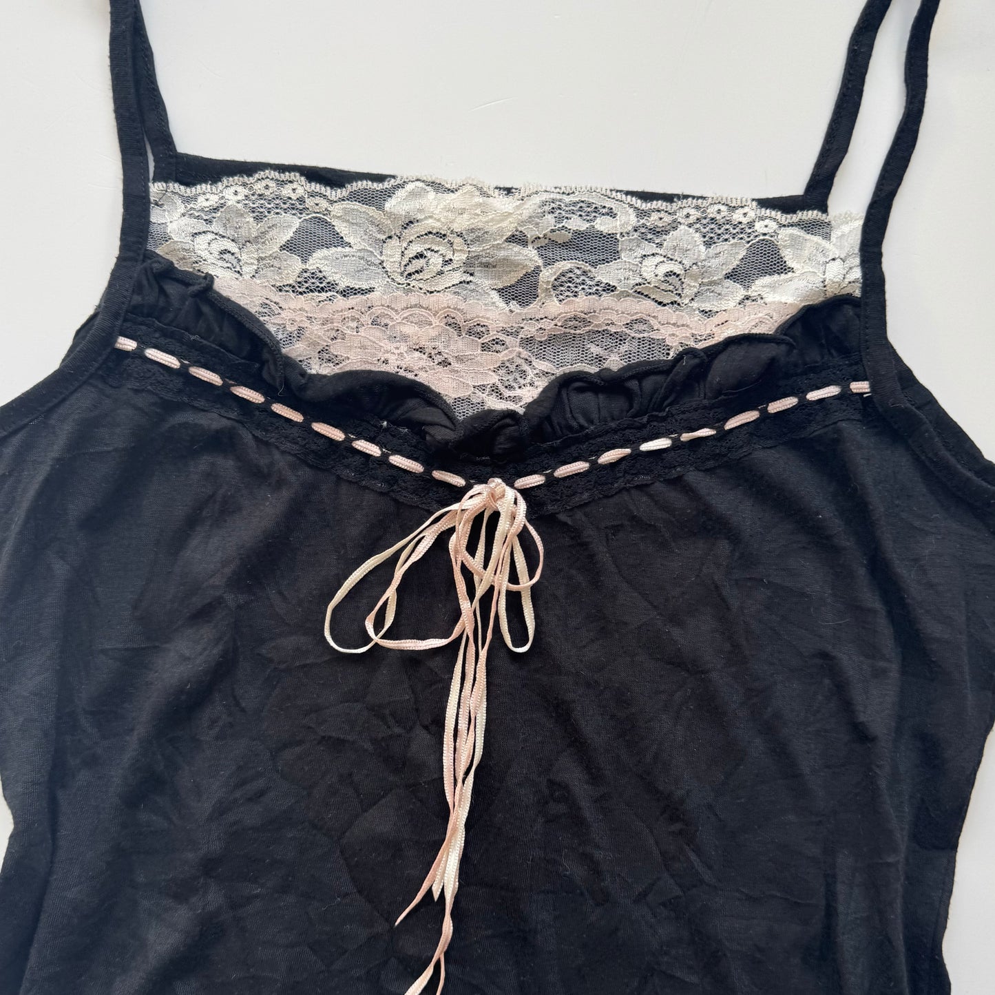 Black fairy lace top (M)