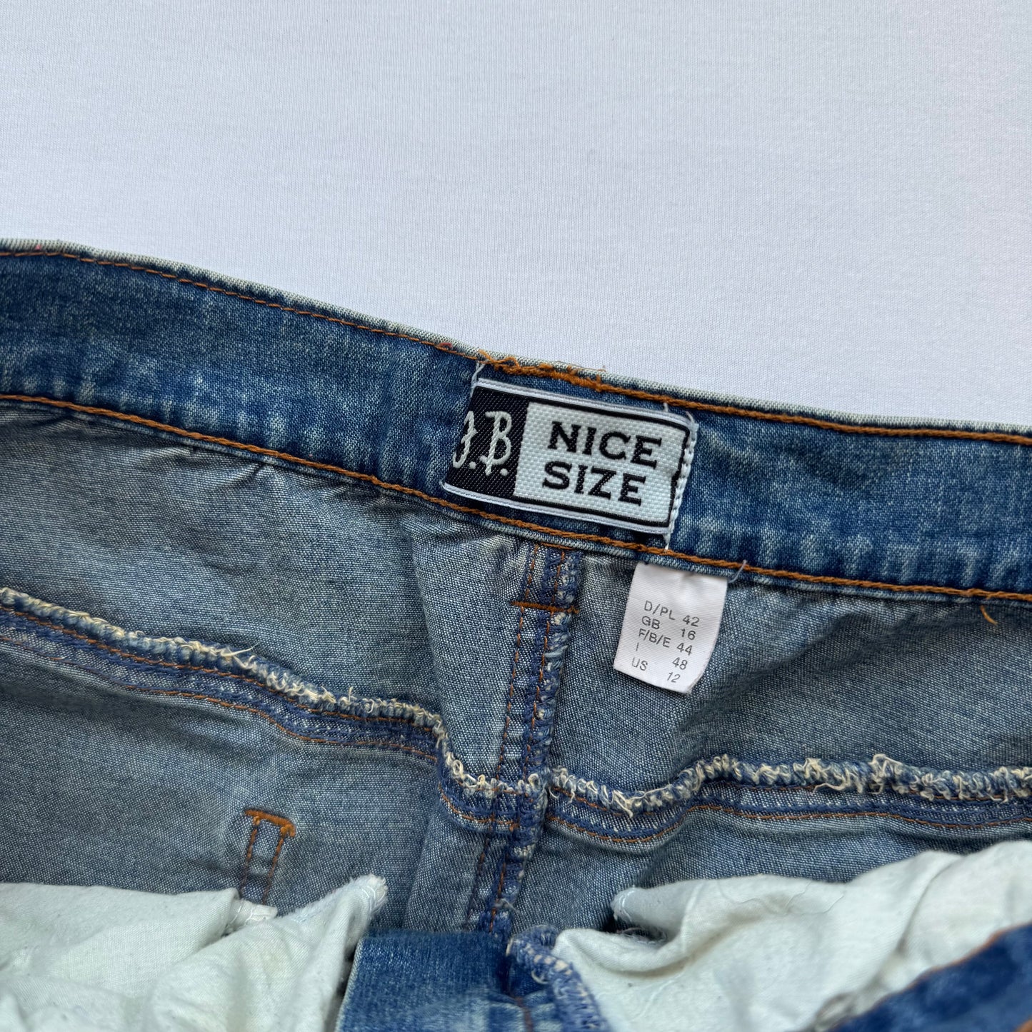 Denim maxi skirt (M)