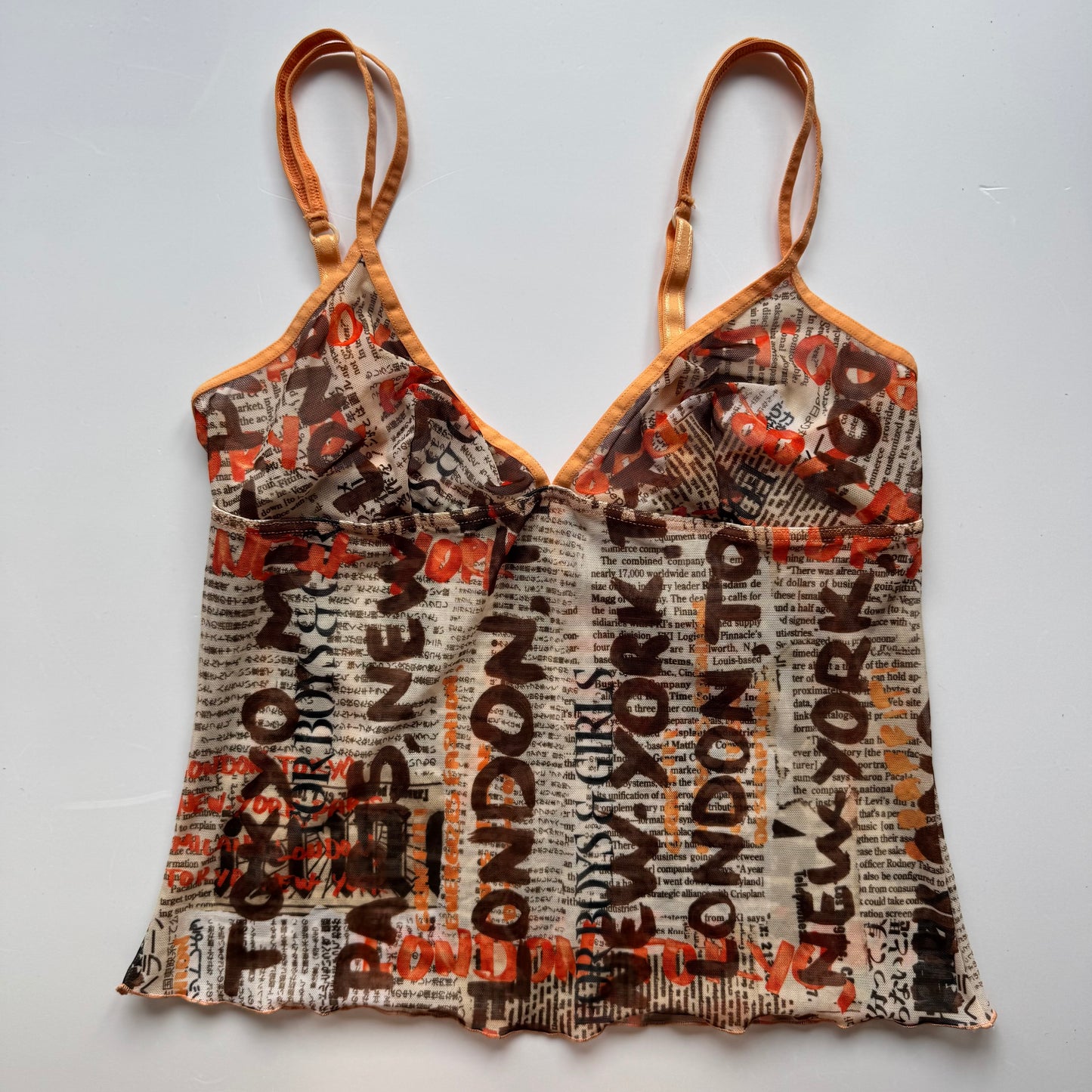 Y2k mesh cami top (M)