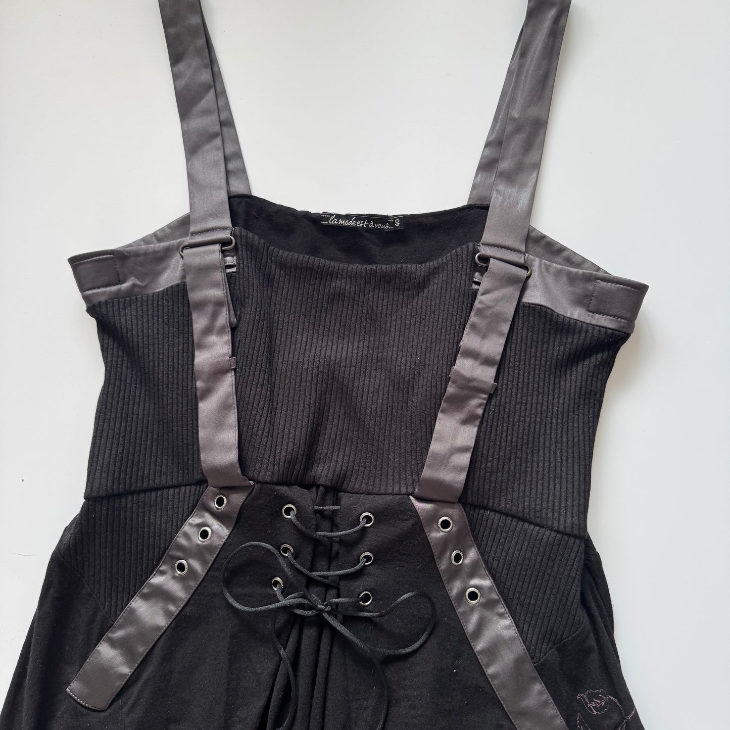 Black grunge vintage dress (M)